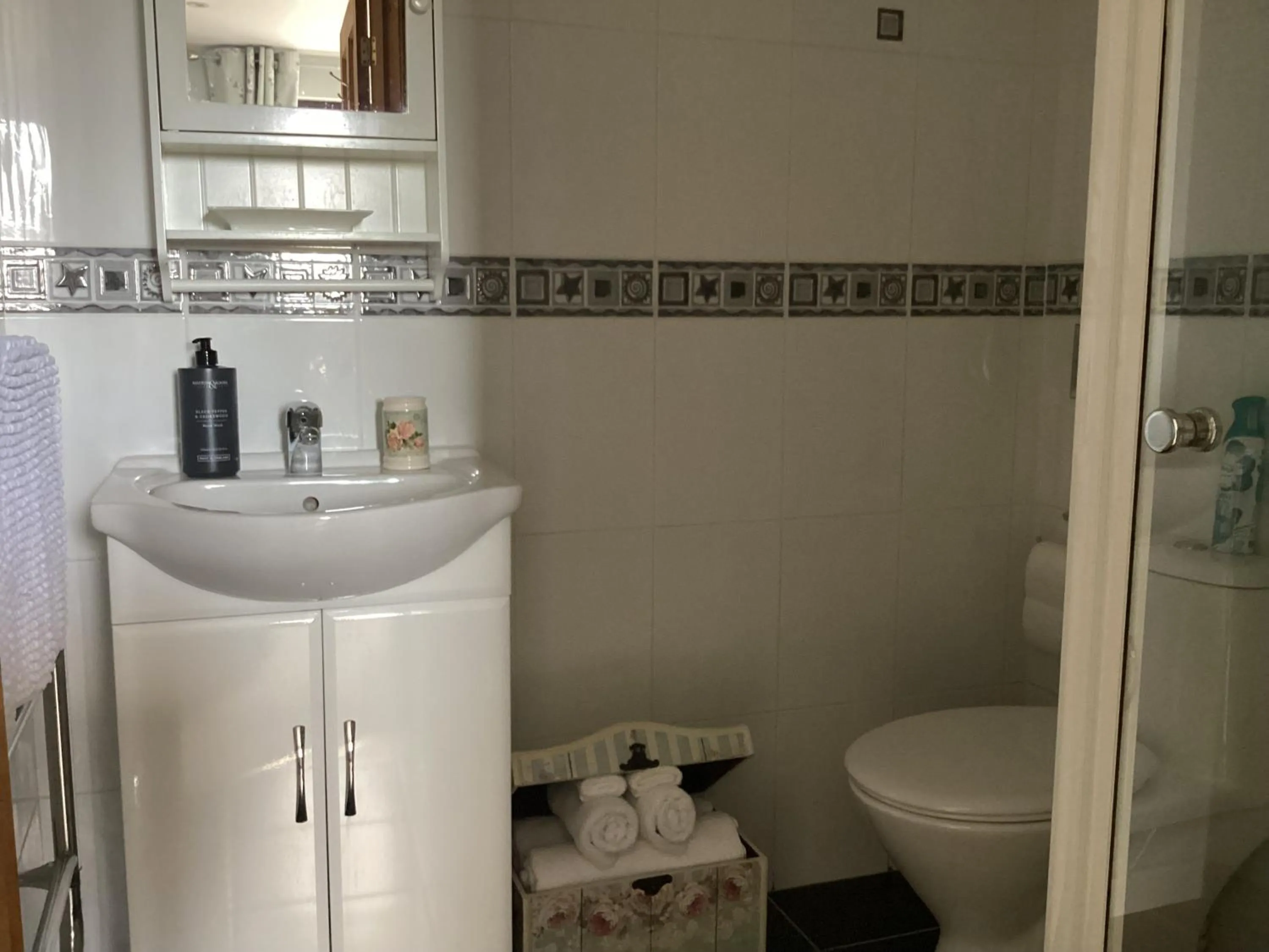 Shower in Bosvean House Bed & Breakfast