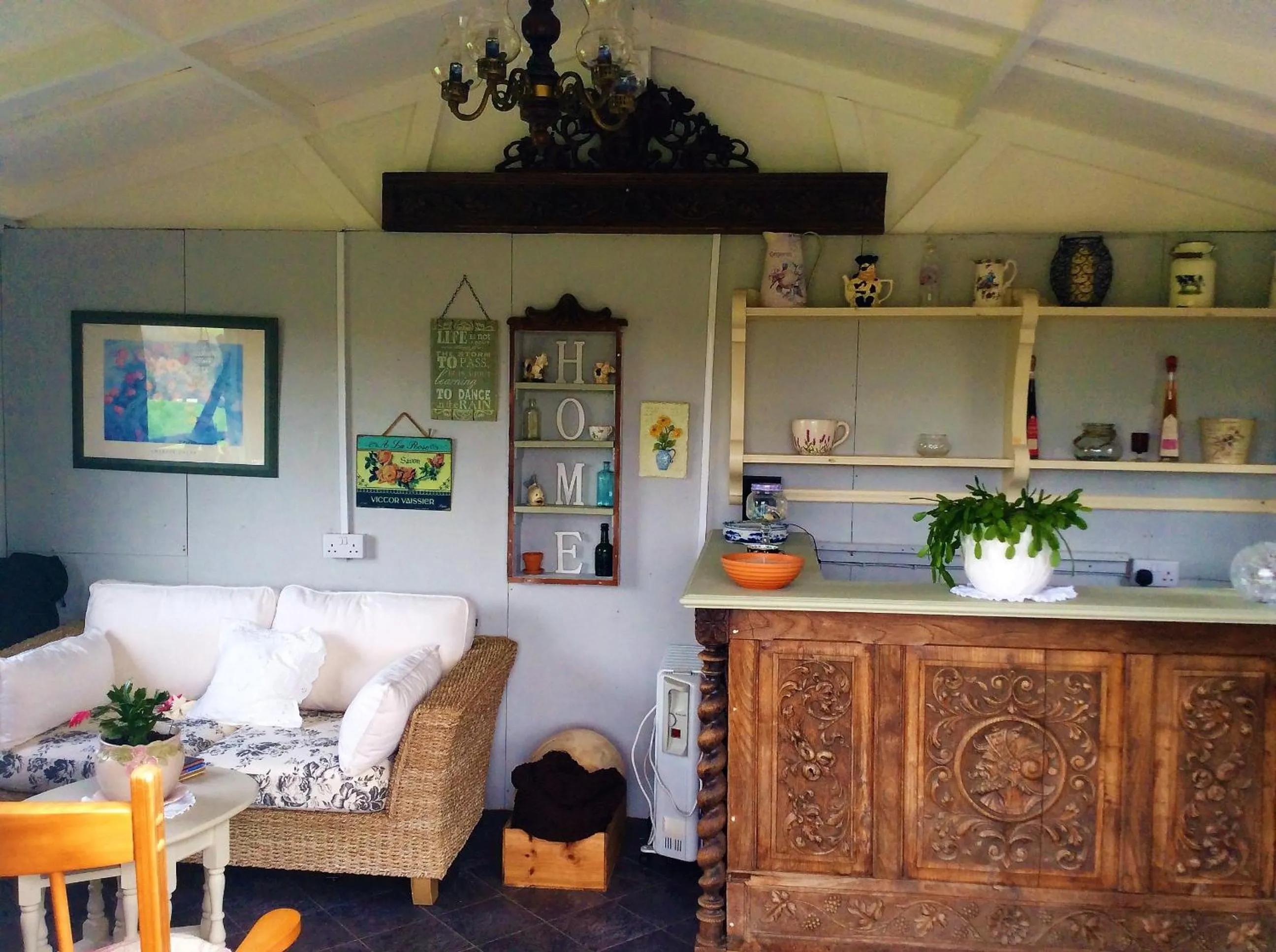 Seating area in Bosvean House Bed & Breakfast