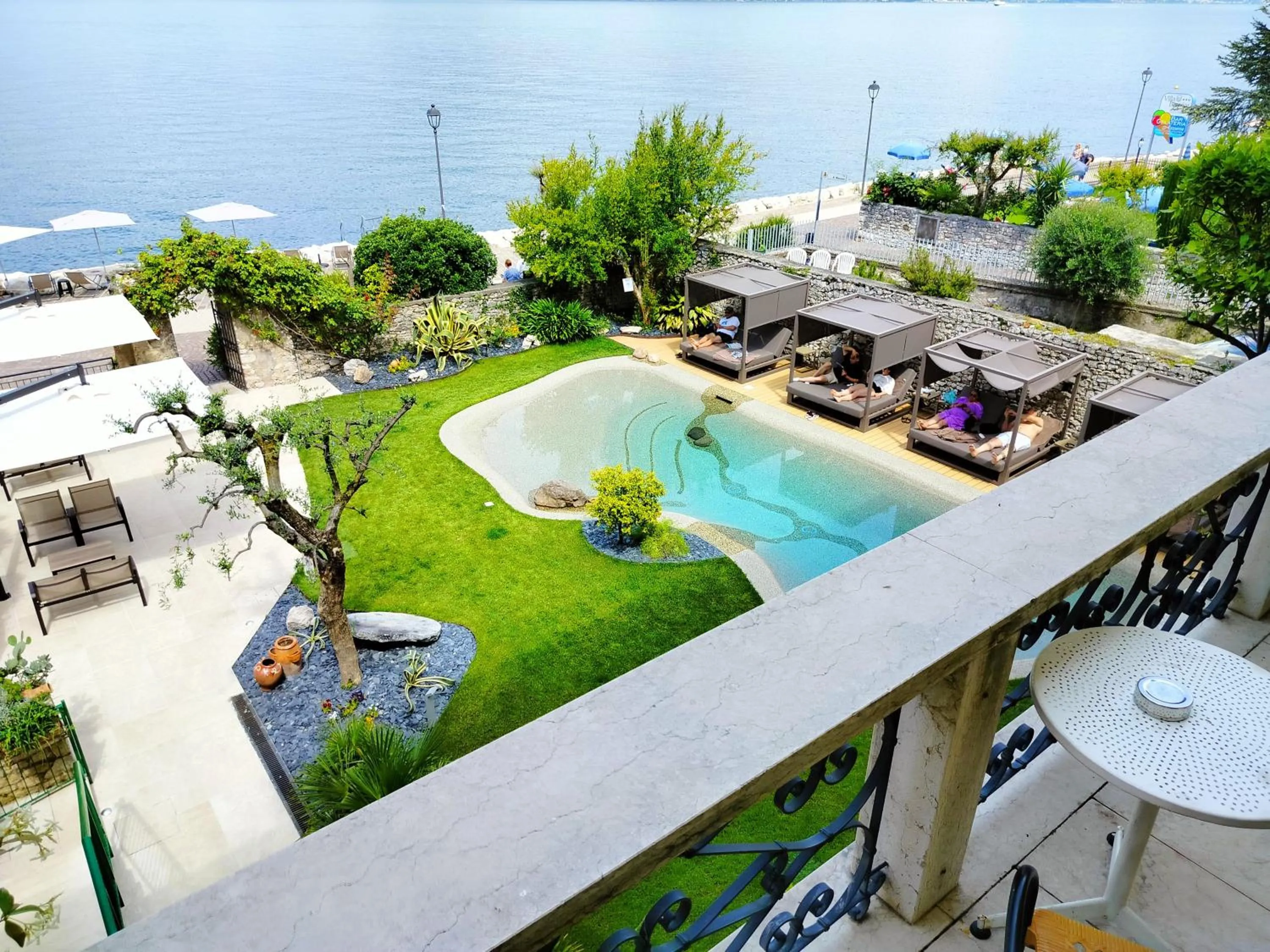 Lake view in Lake Front Hotel Brenzone