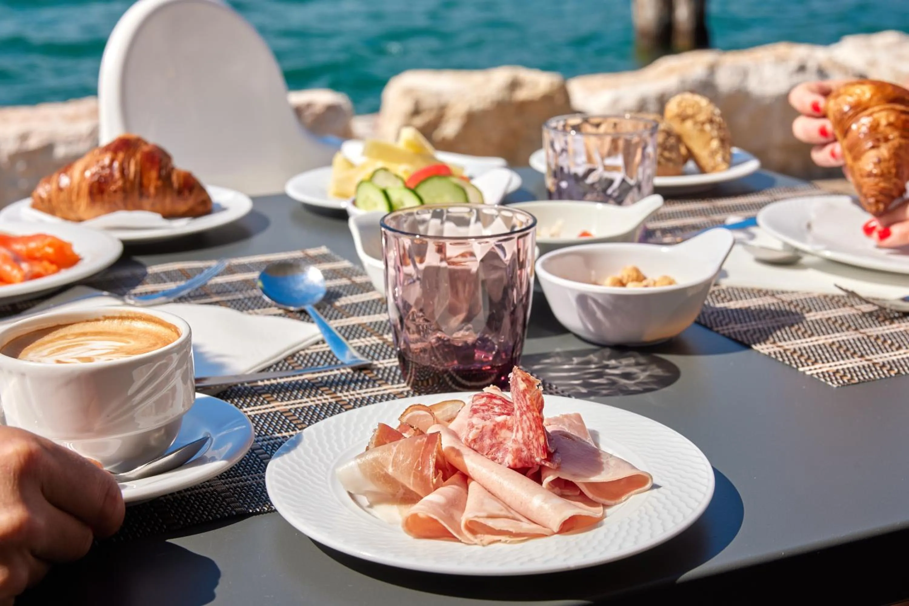 Lake view in Lake Front Hotel Brenzone