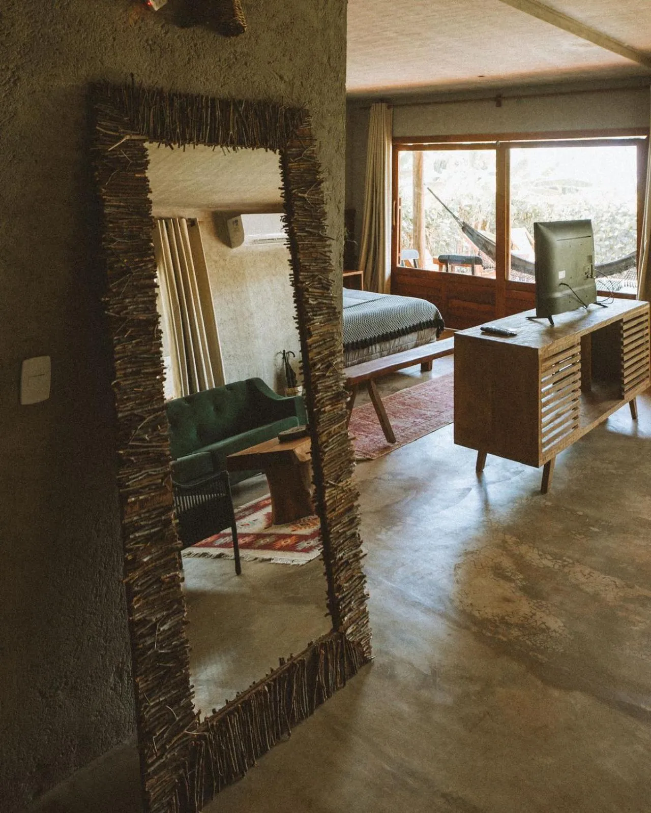 Living room, Bed in Pousada Haya