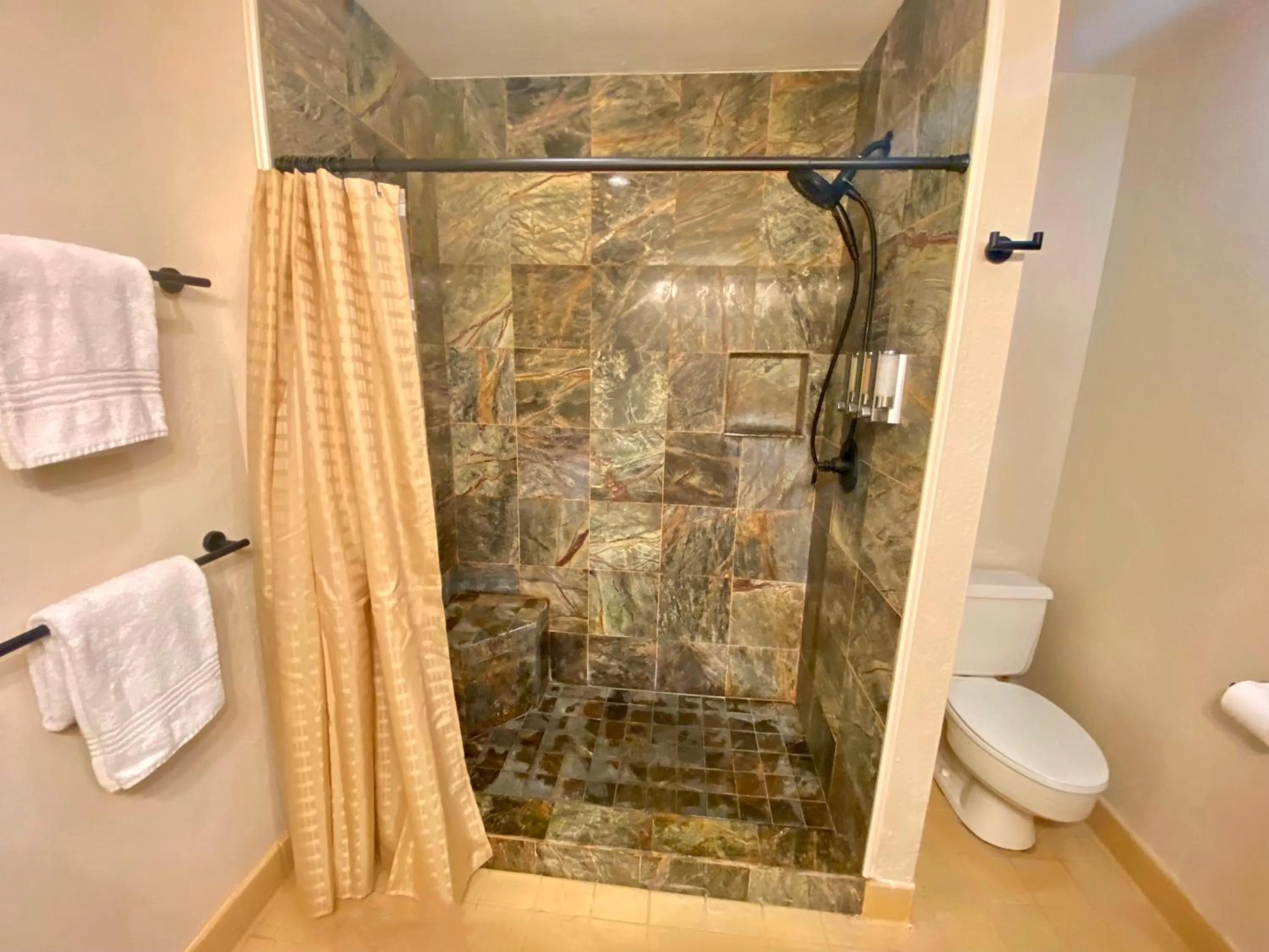 Shower in Black Sands Beach Condo with Full Kitchen