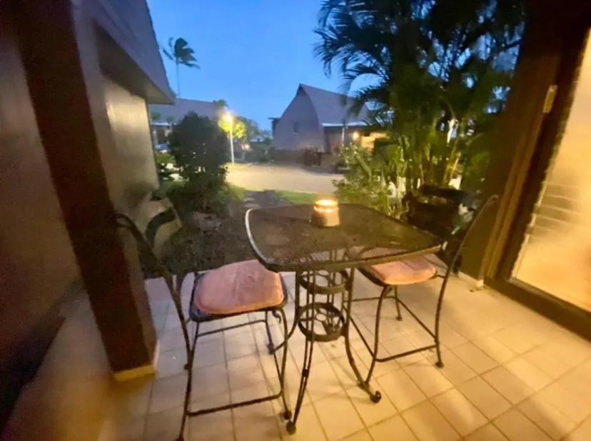 Patio in Black Sands Beach Condo with Full Kitchen