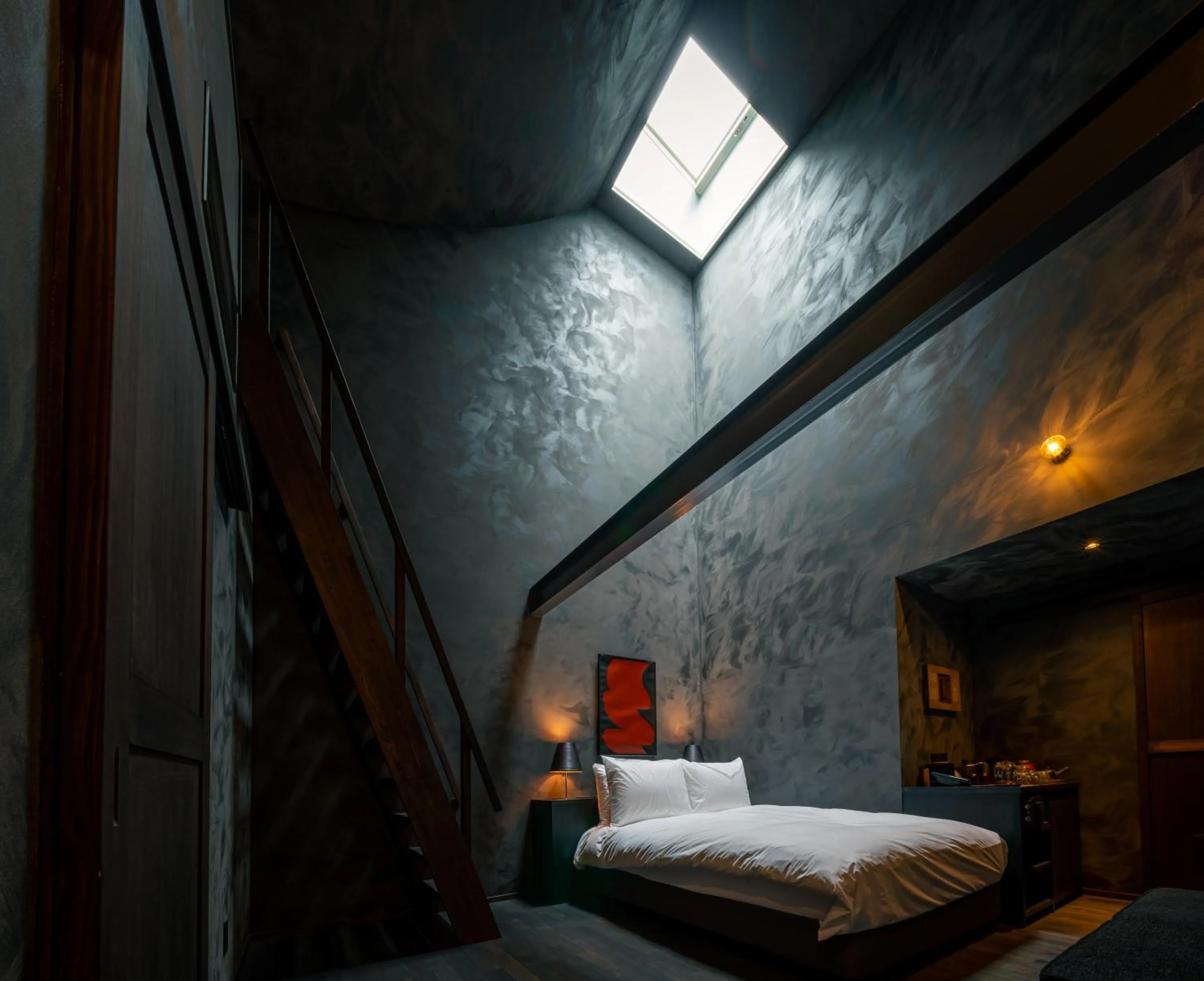 Photo of the whole room, Bed in BYAKU Narai