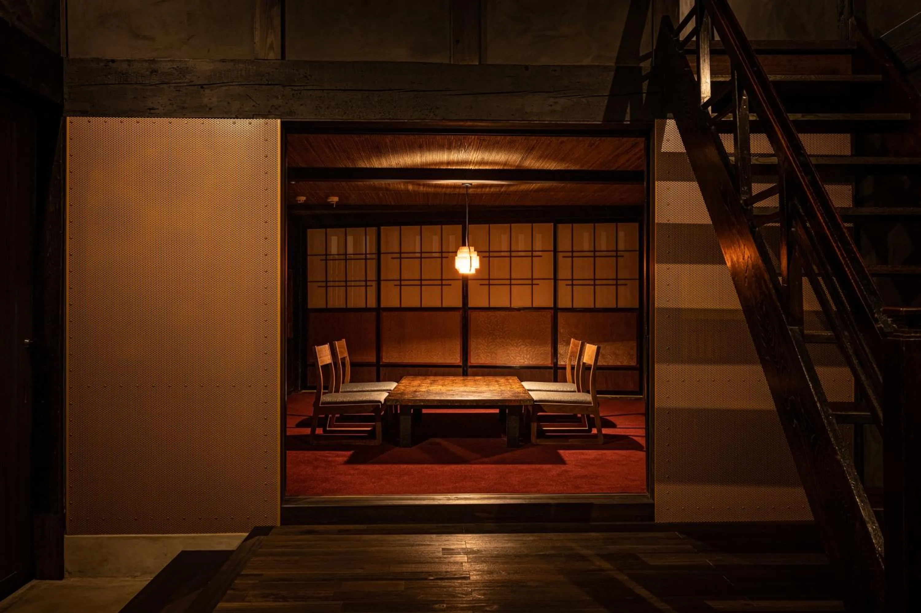 Living room, Bed in BYAKU Narai