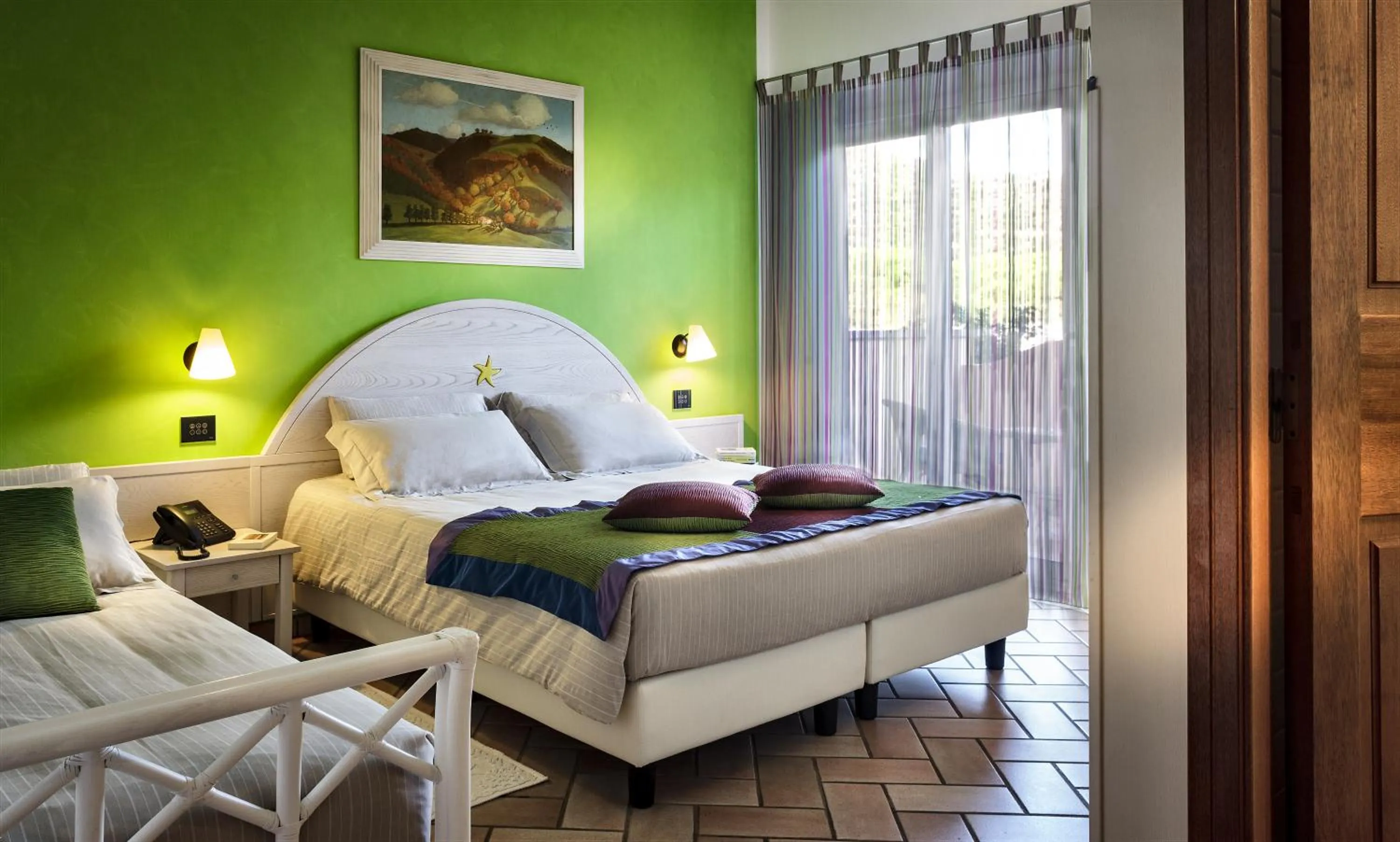 Bedroom, Bed in Hotel Stella Maris