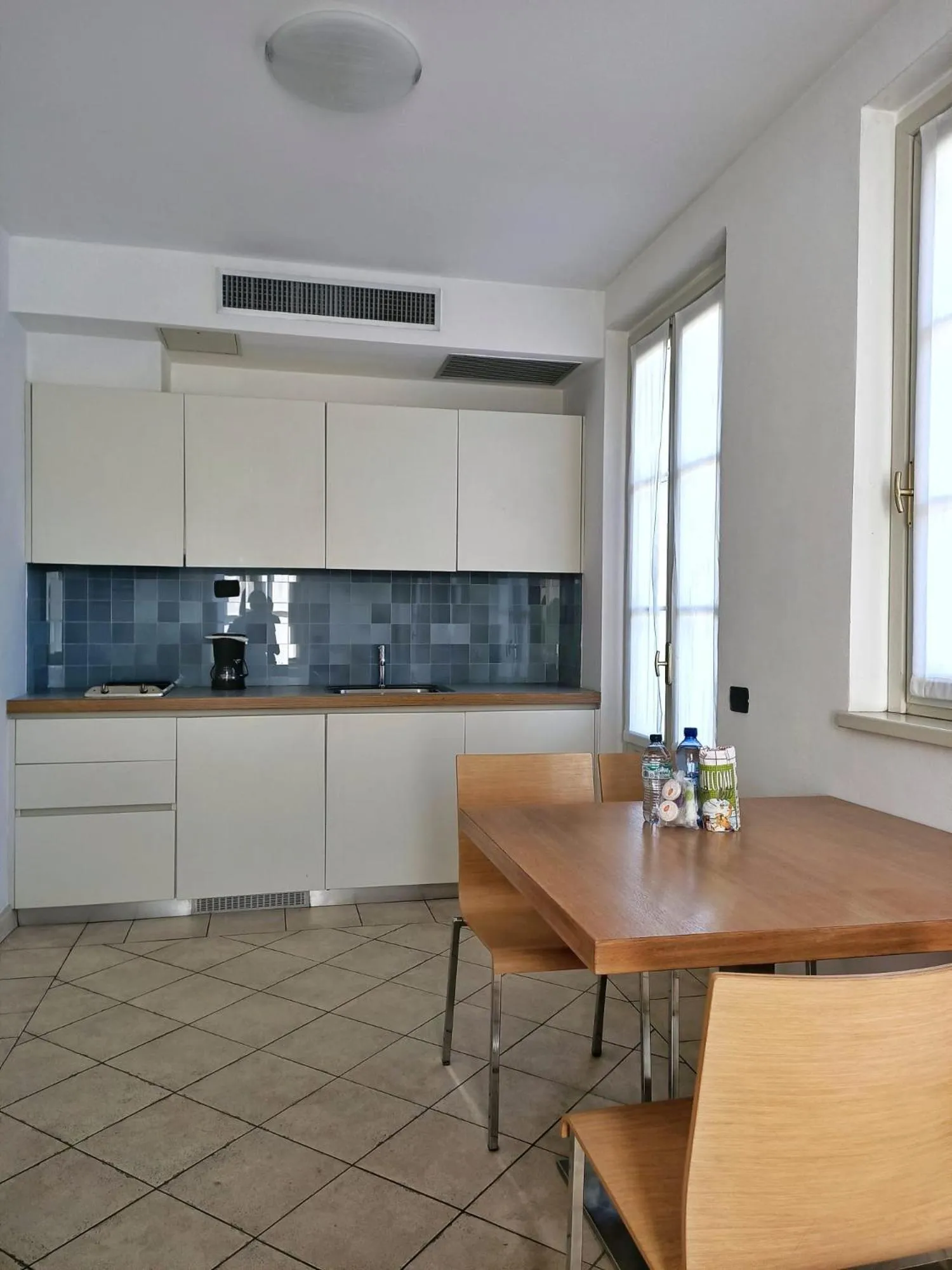 Kitchen or kitchenette in Aquazzurra Resort & Aparthotel