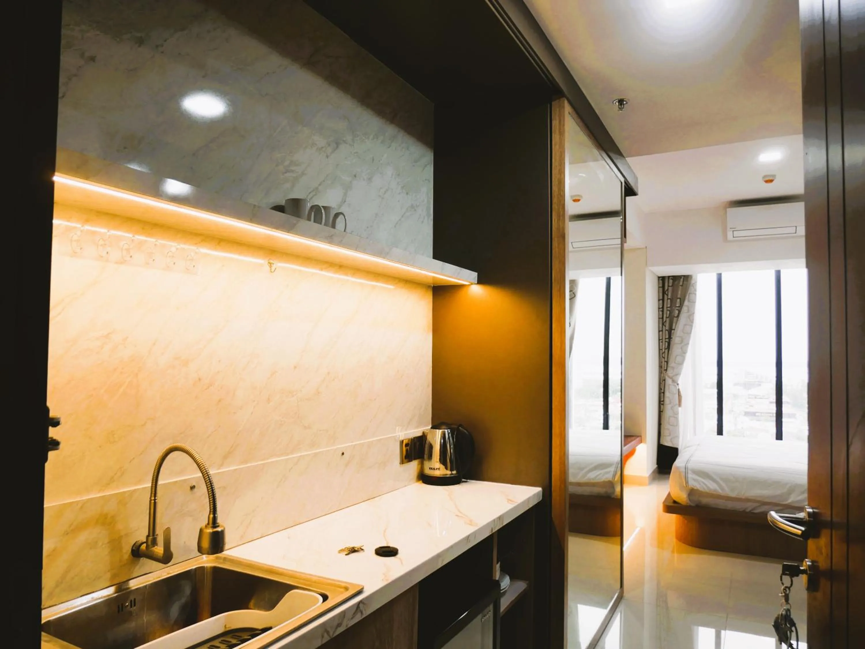 Kitchen or kitchenette in Meisterstadt Pollux Habibie