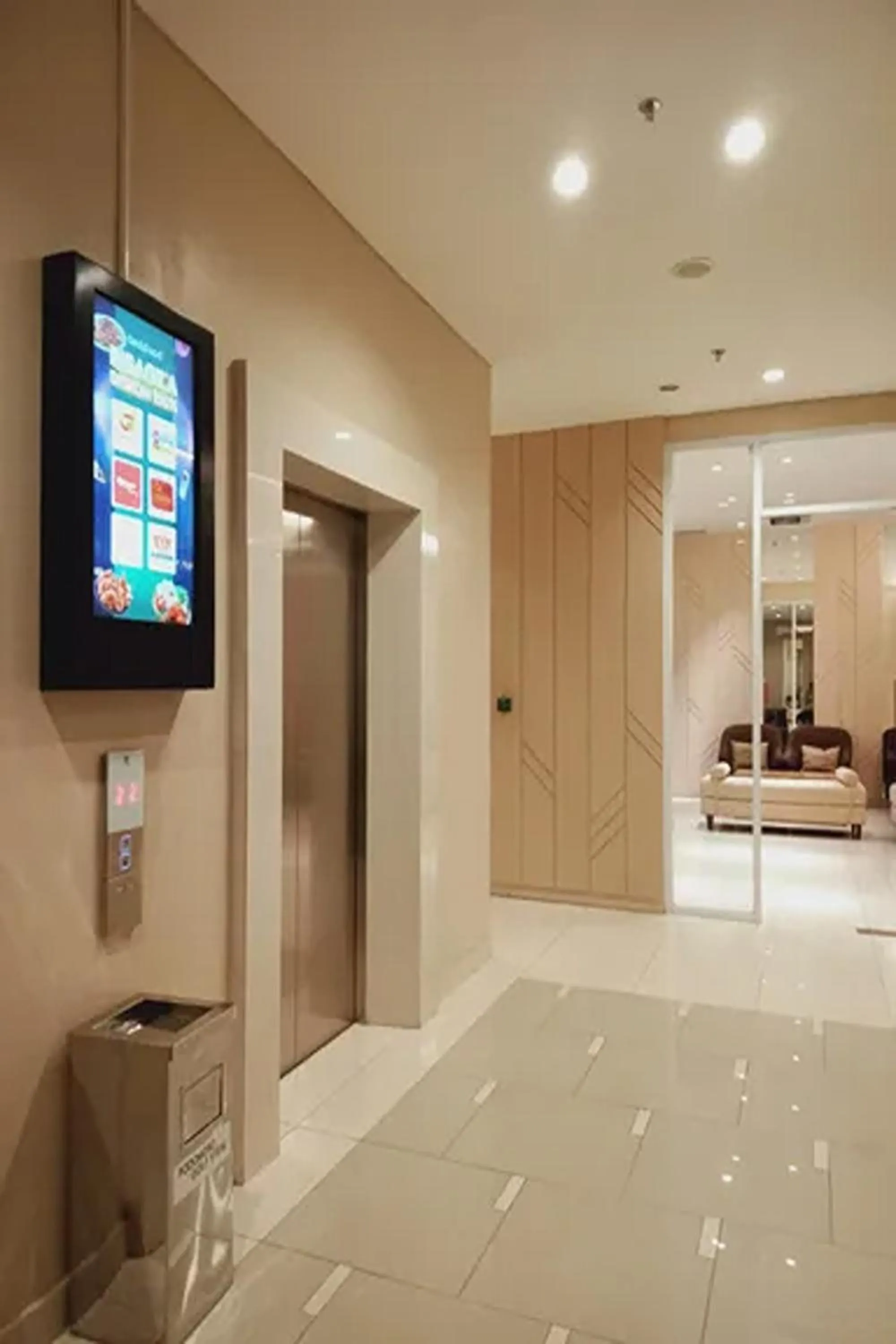 elevator in Velito at Podomoro Golf View Apartment