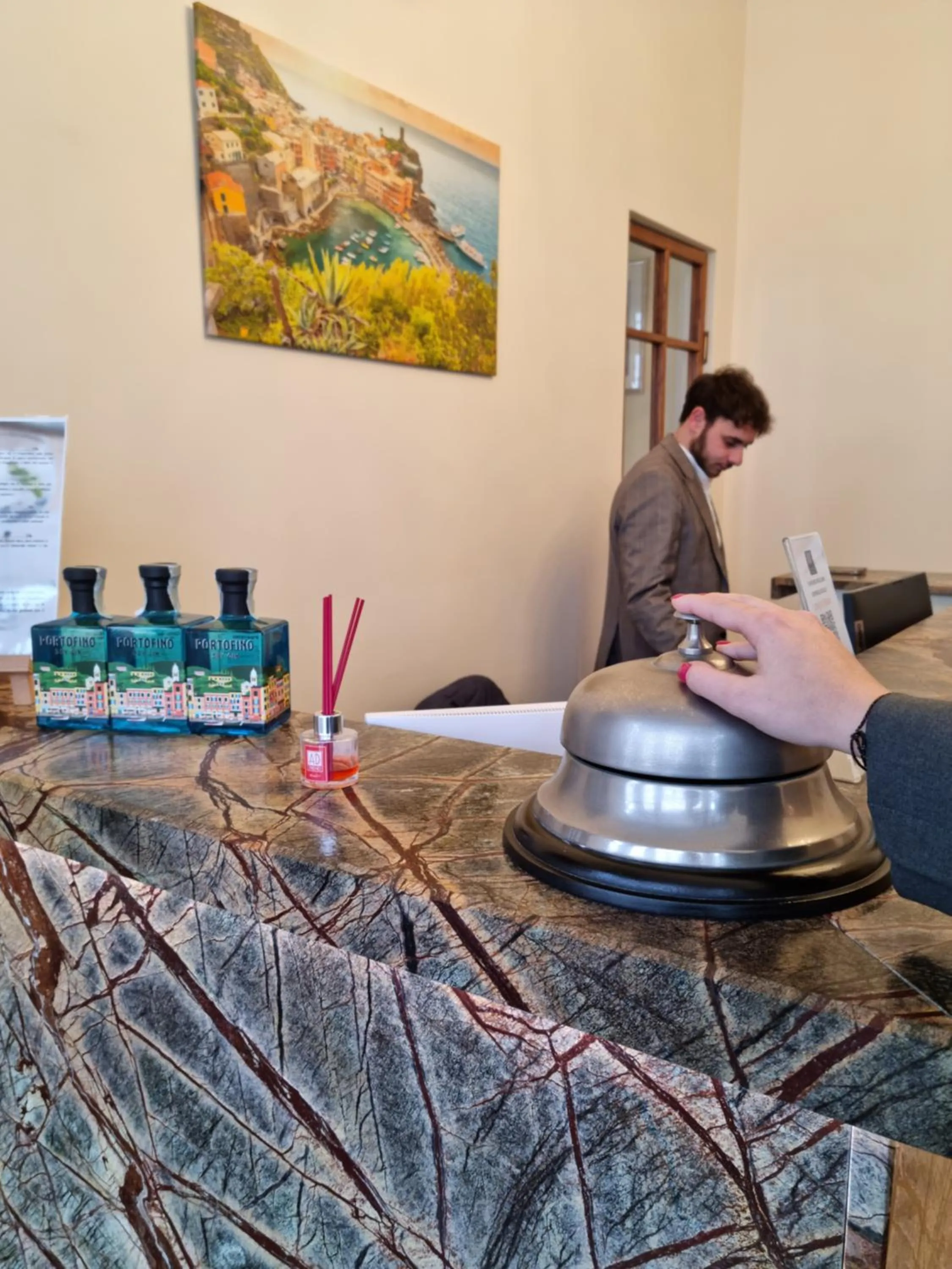 Lobby or reception in Hotel Canali - Le Cinque Terre