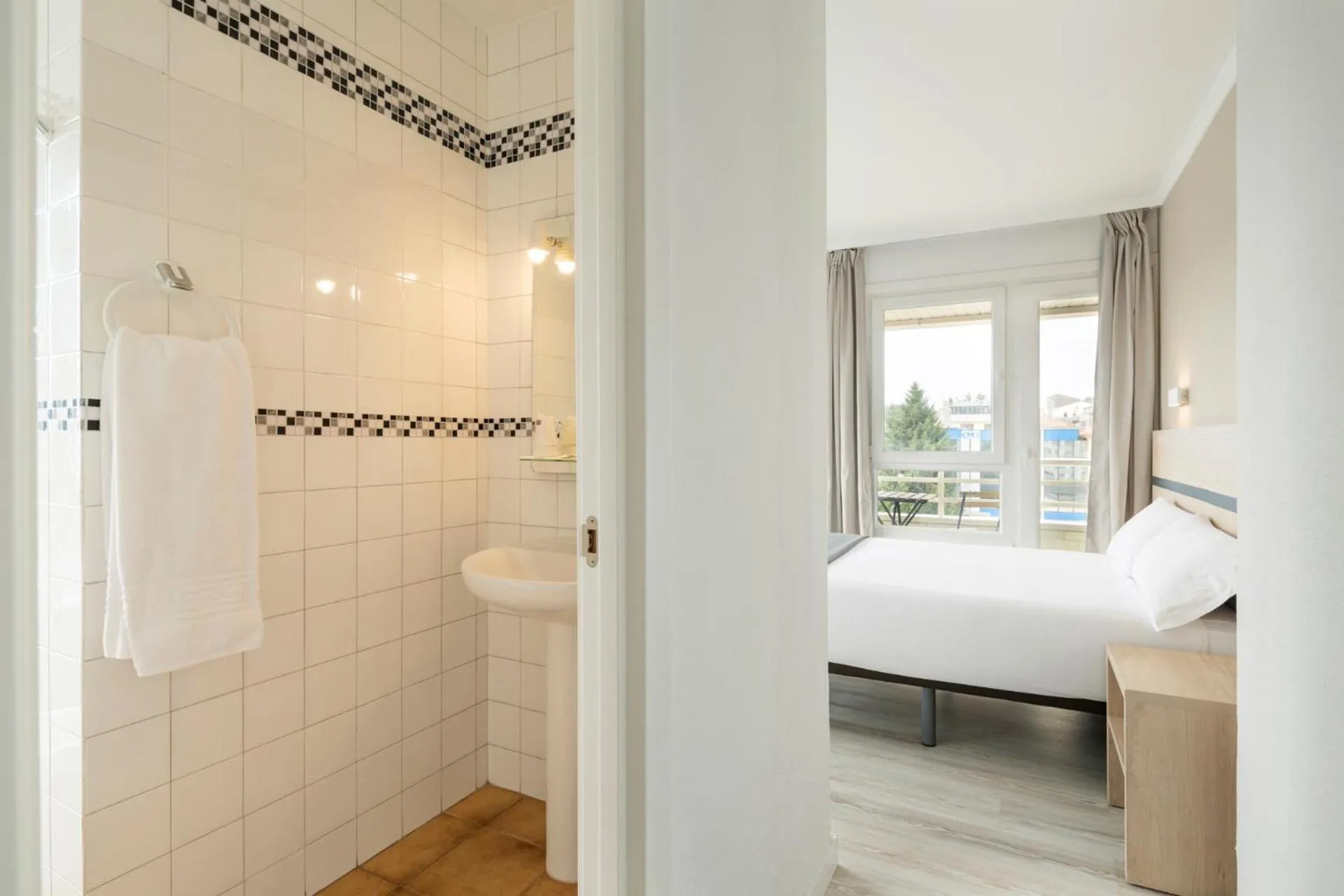 Bed in Hotel Alda Camiño Inglés