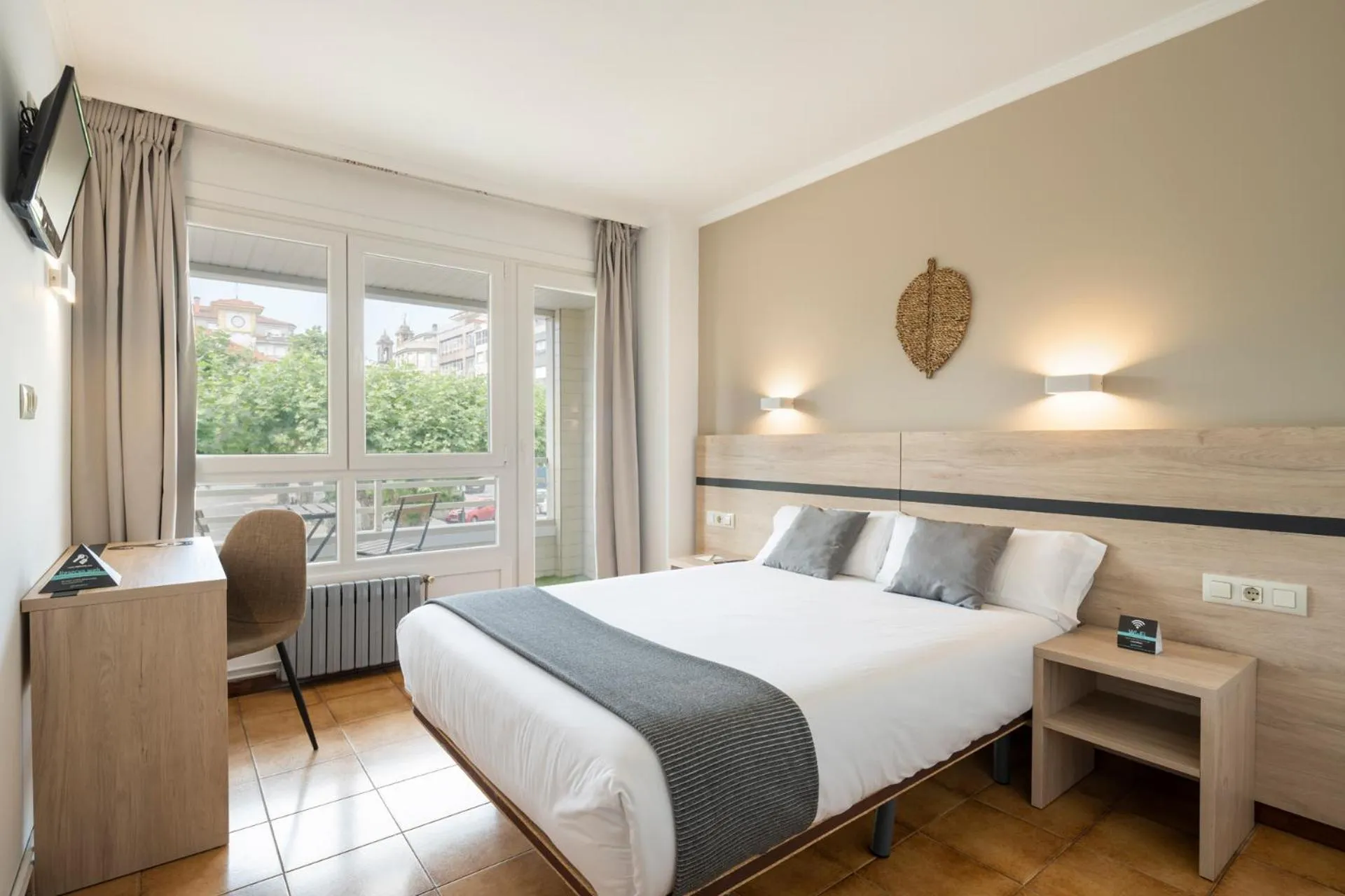 Bed in Hotel Alda Camiño Inglés