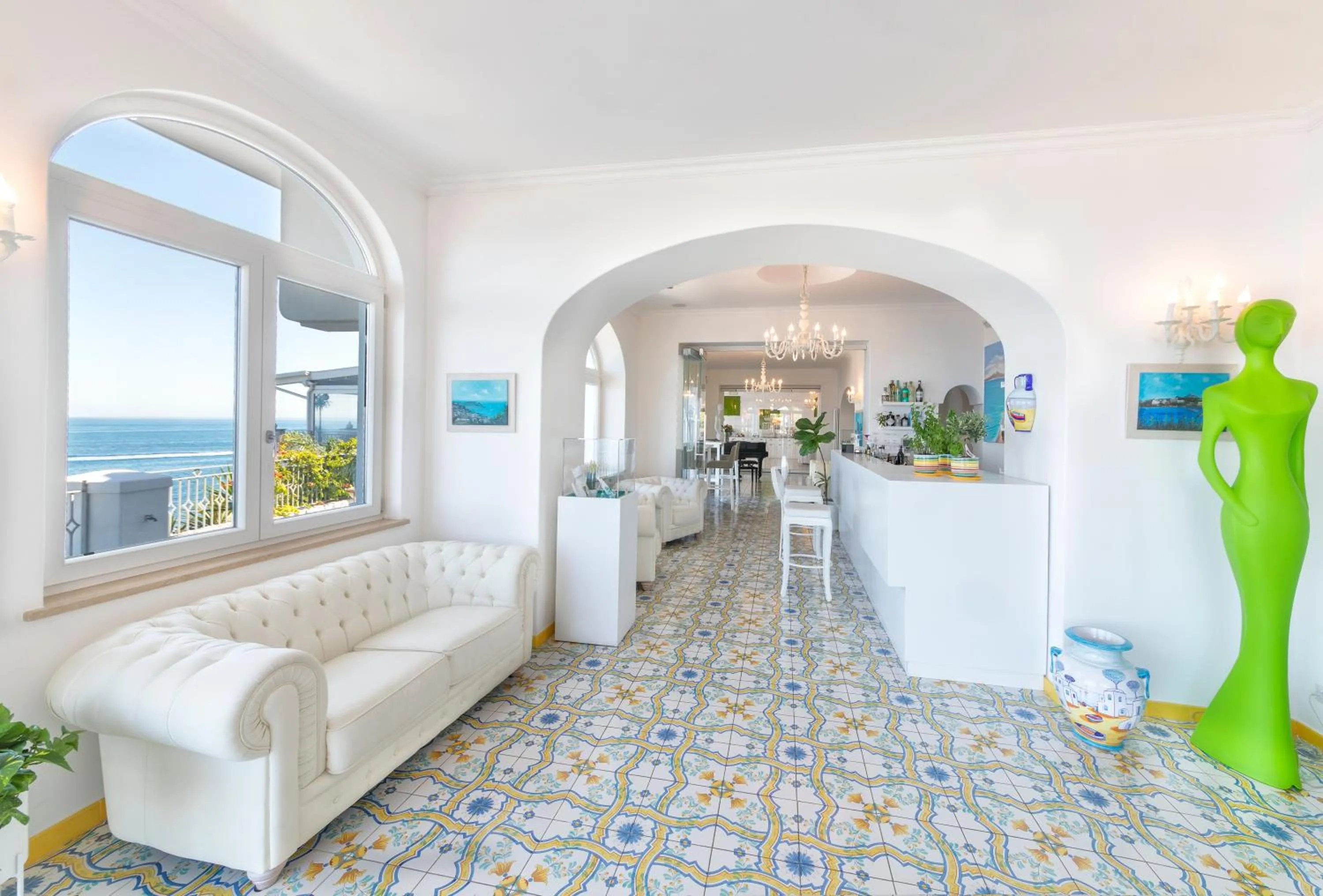 Lobby or reception in Hotel La Madonnina