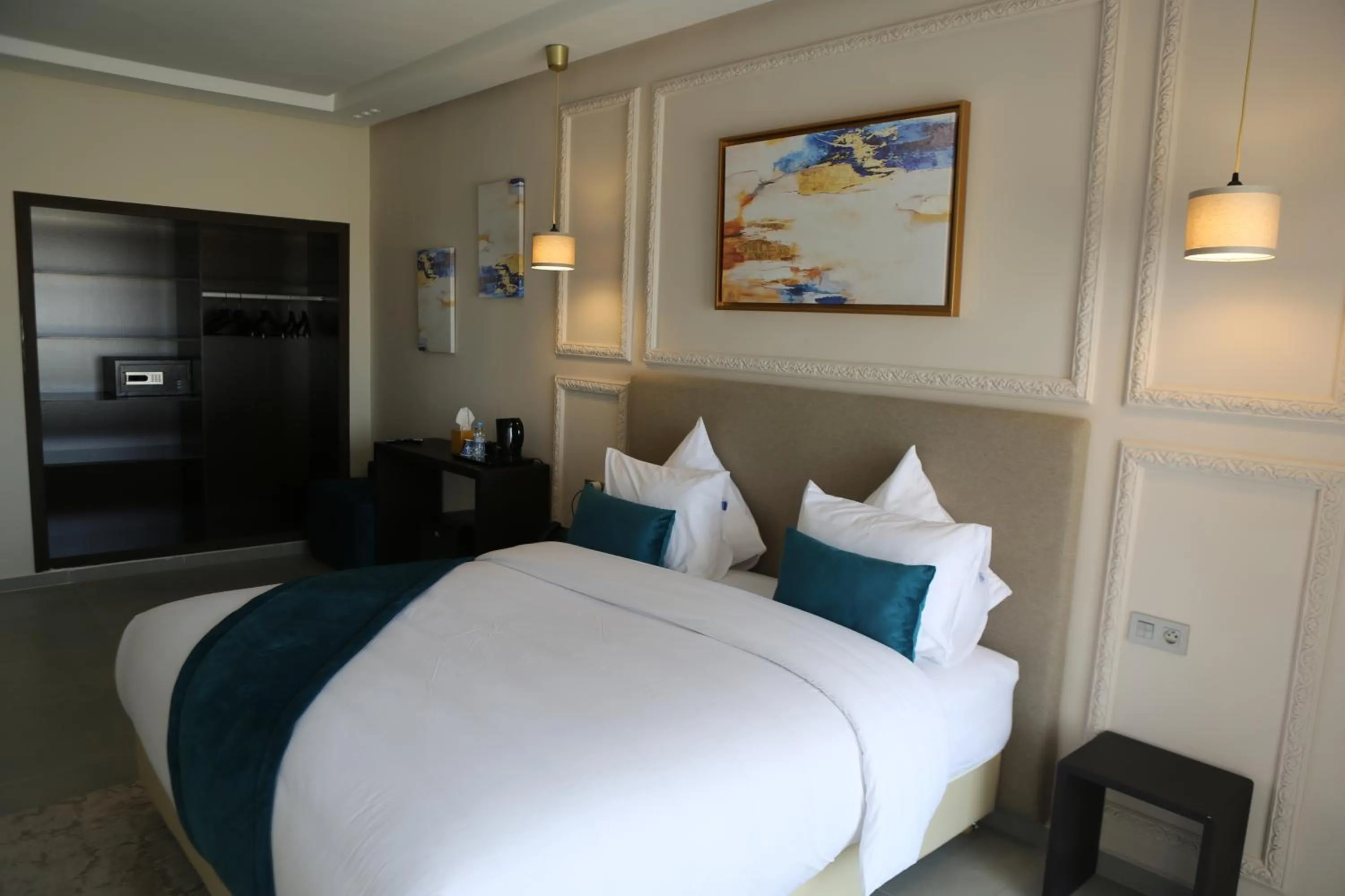 Bed in Dakhla Boarding Hotel & Restaurant