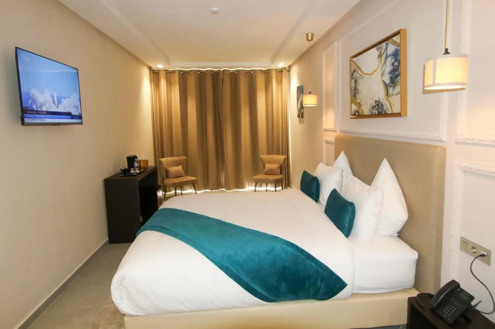 Bed in Dakhla Boarding Hotel & Restaurant