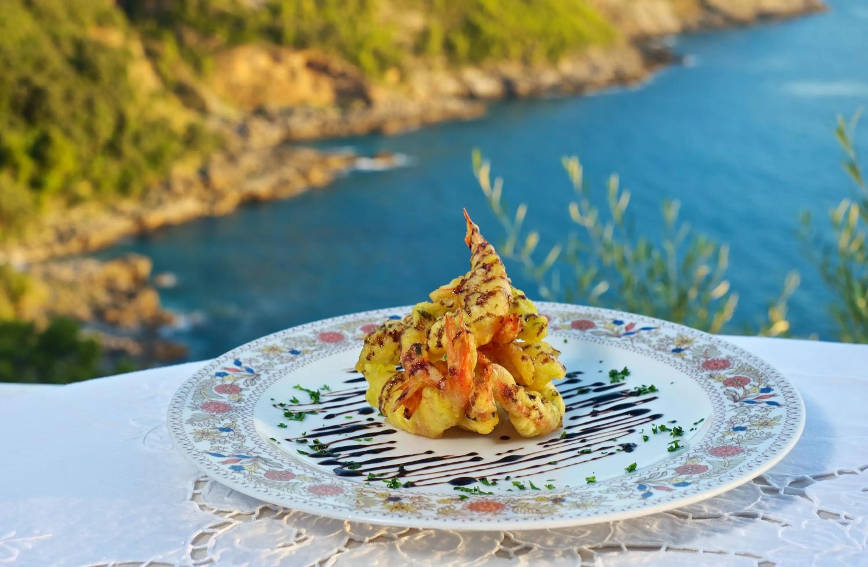 Food close-up in Romantic Hotel & Restaurant Villa Cheta Elite