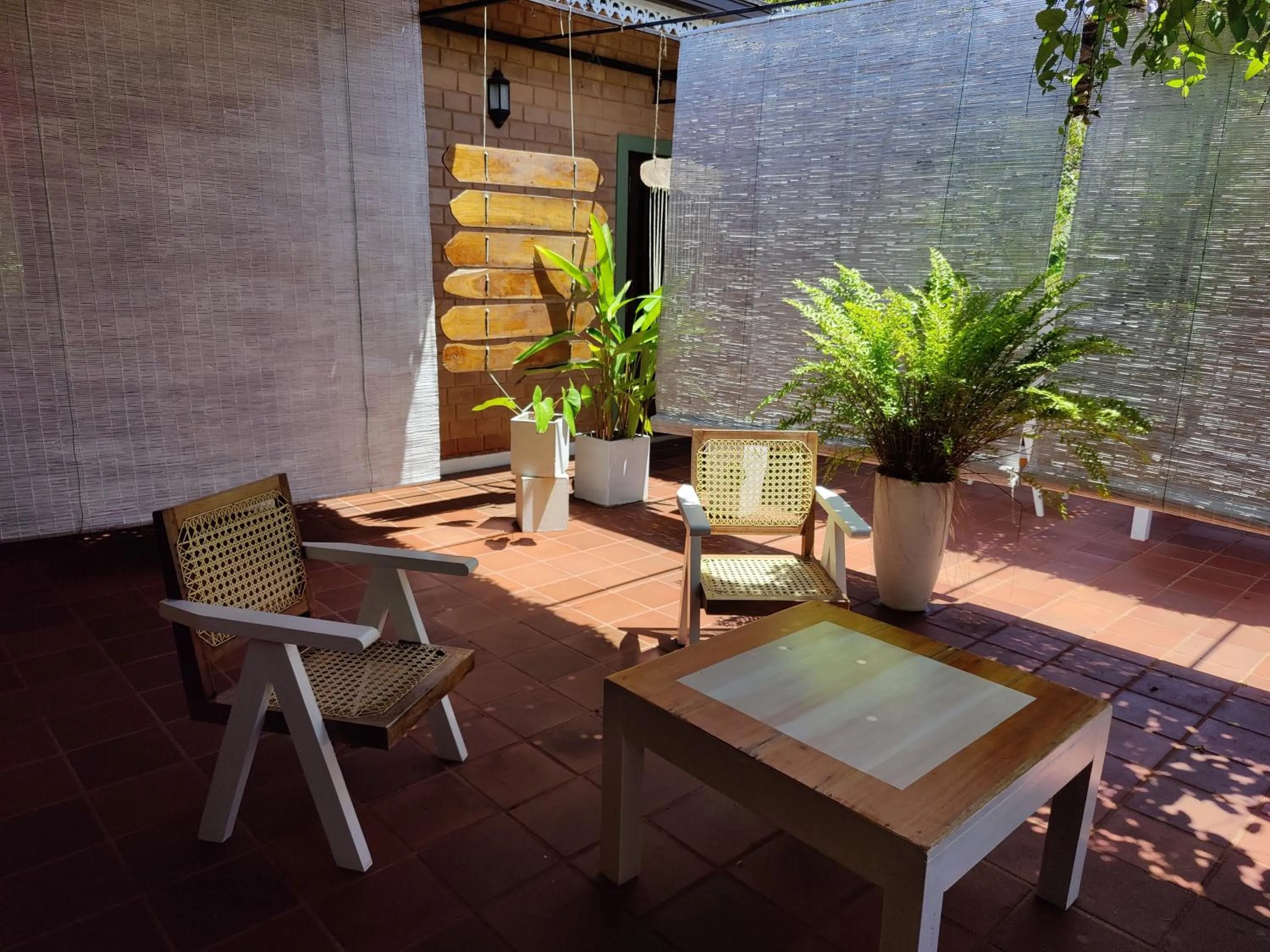 Patio in Villa Lyvie ayurvedic hotel