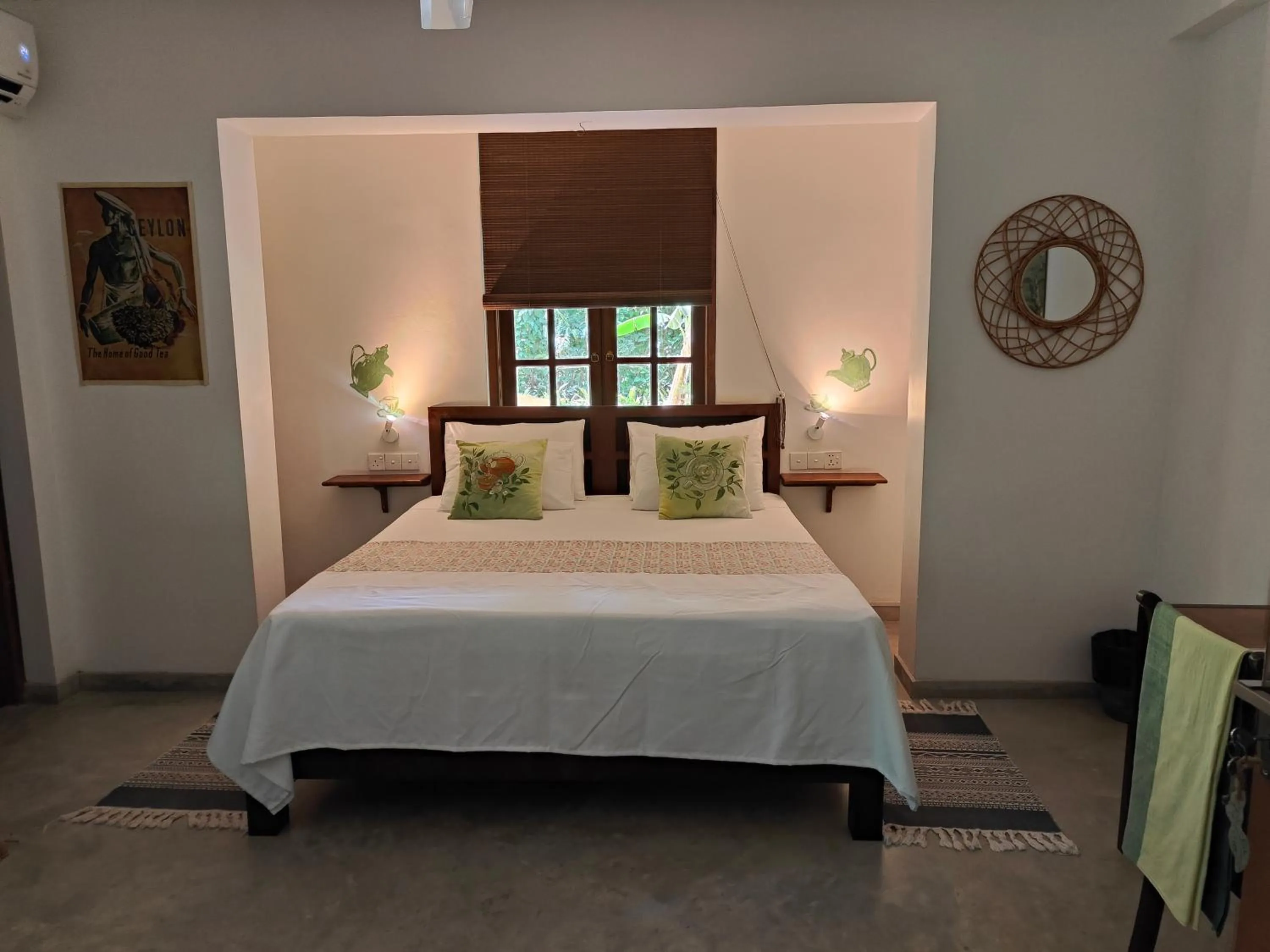 Bed in Villa Lyvie ayurvedic hotel