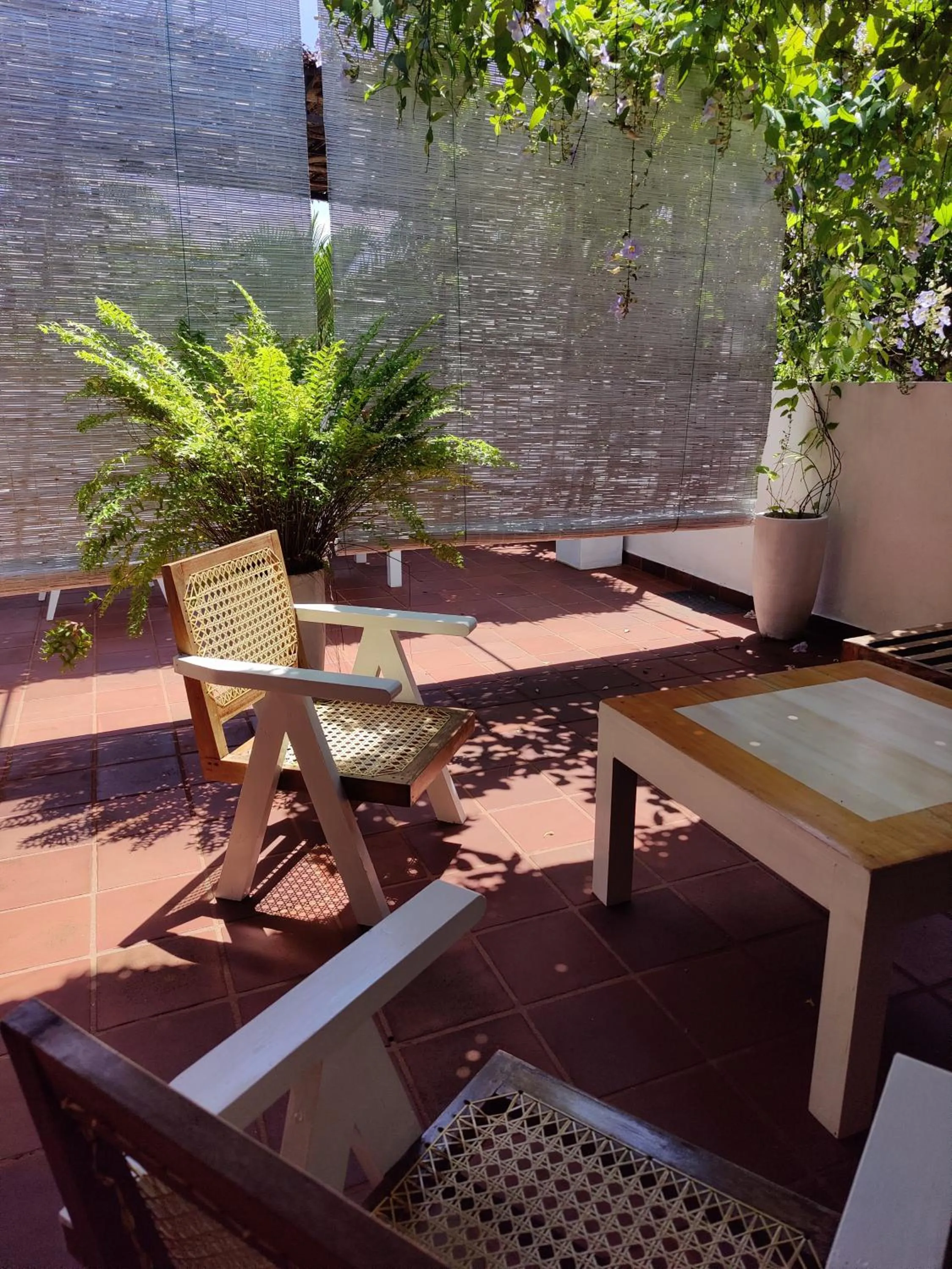 Balcony/Terrace in Villa Lyvie ayurvedic hotel