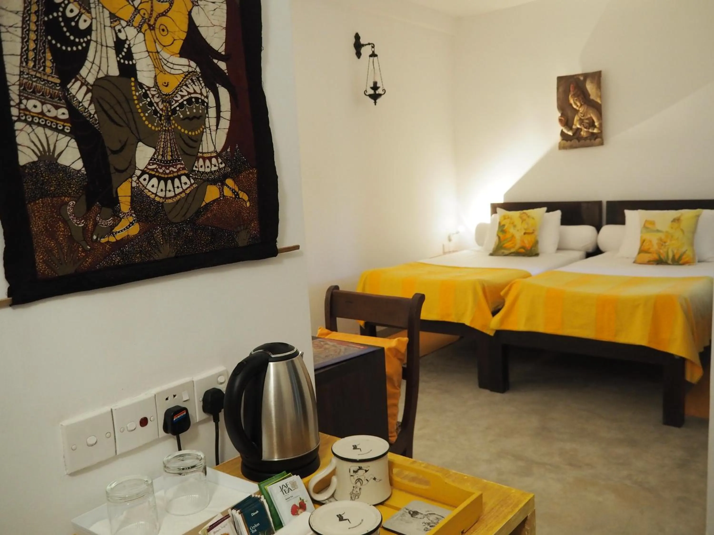 Bed in Villa Lyvie ayurvedic hotel