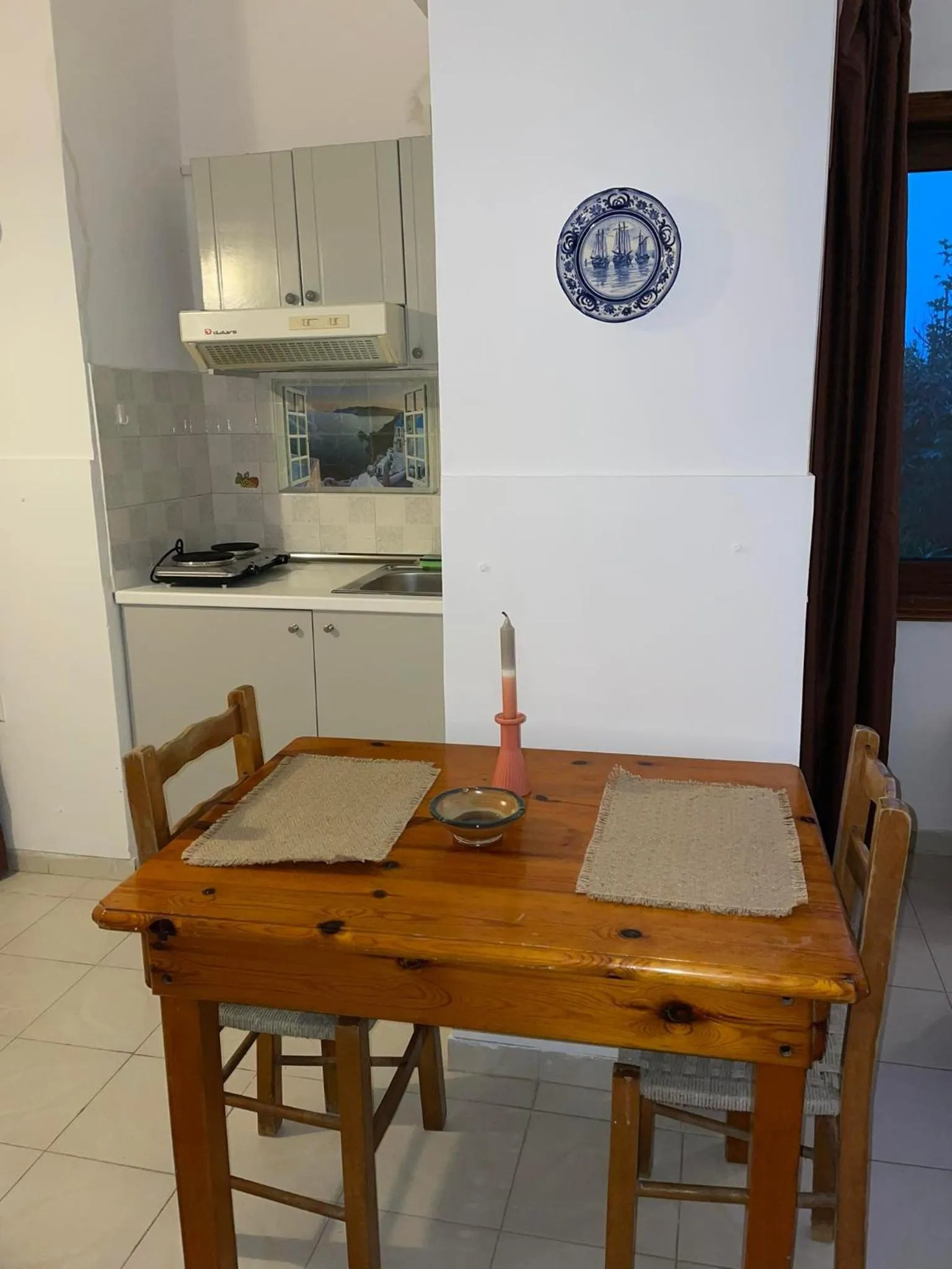 Kitchen or kitchenette in Livadia Studios