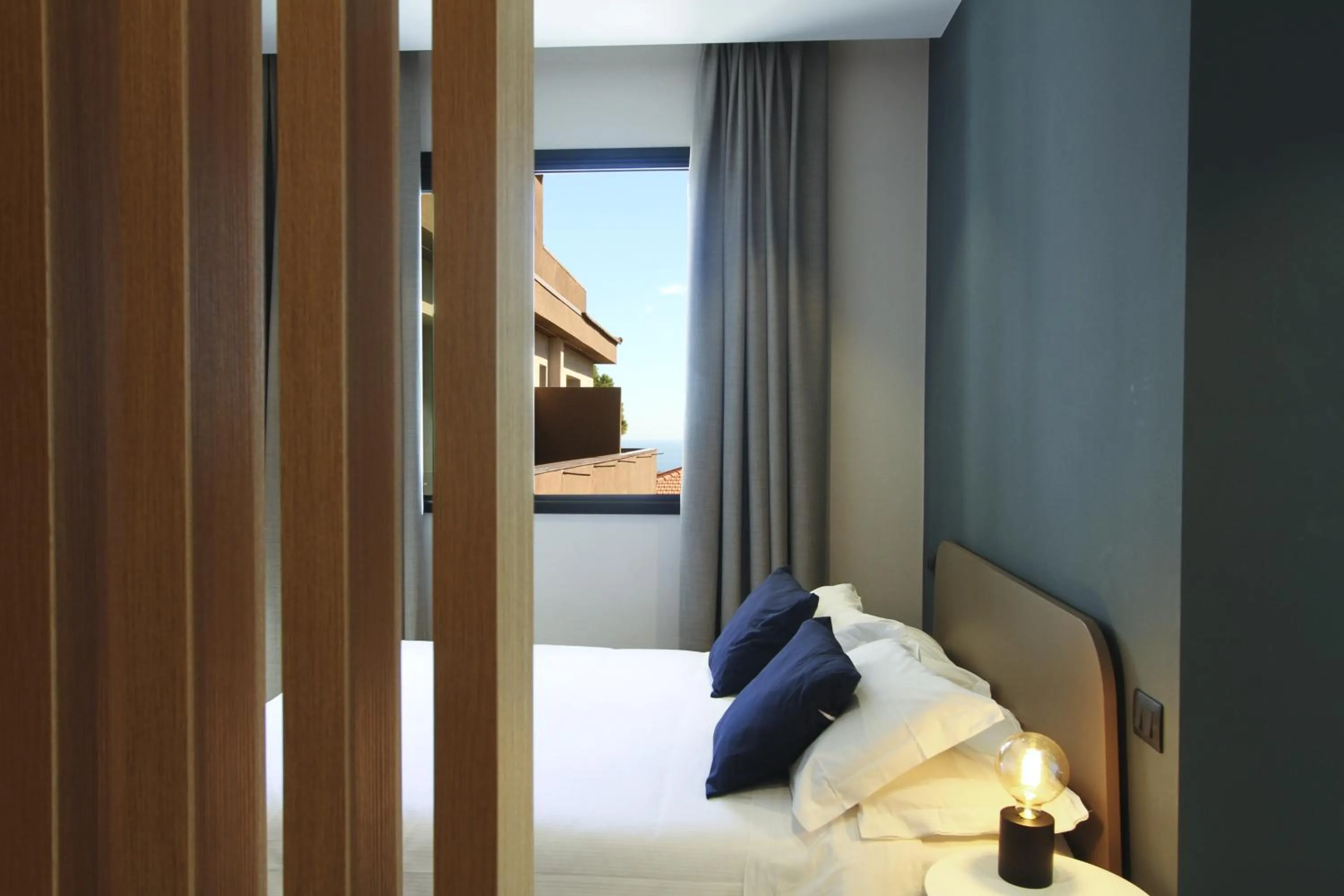 City view, Bed in Ollen apartments