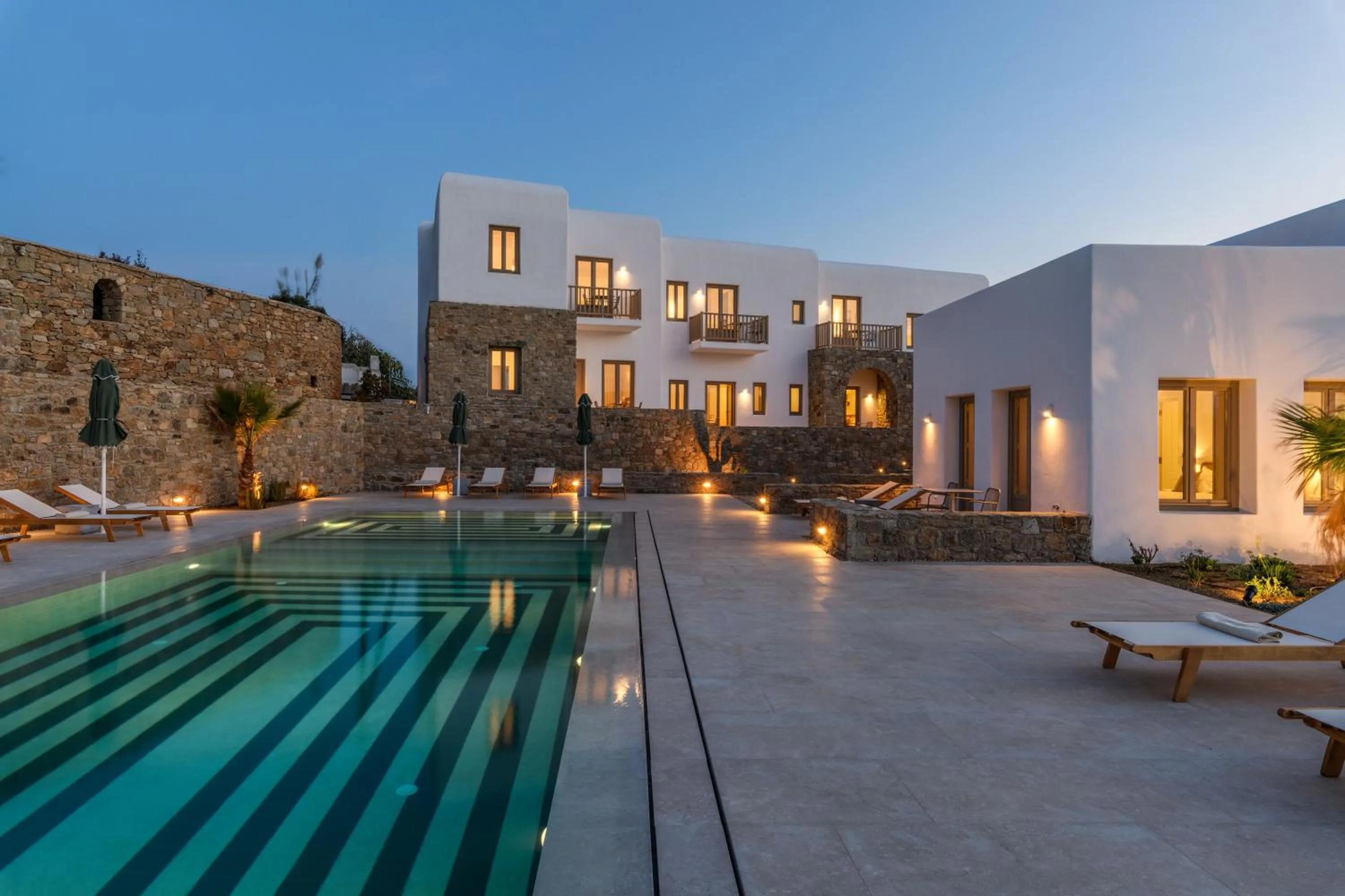 Swimming pool in Camarades Mykonos