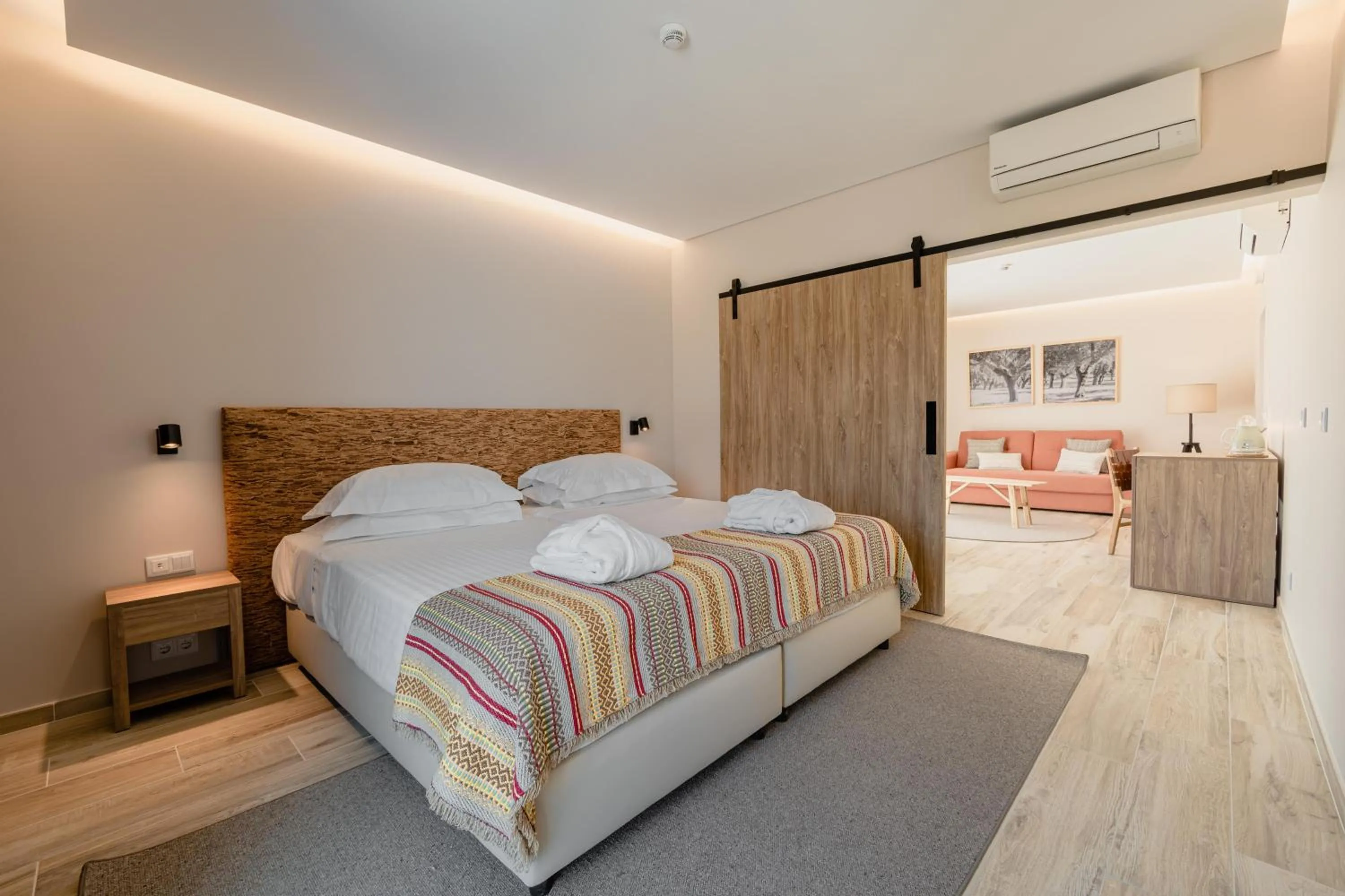 Bed in Sleep & Nature Hotel