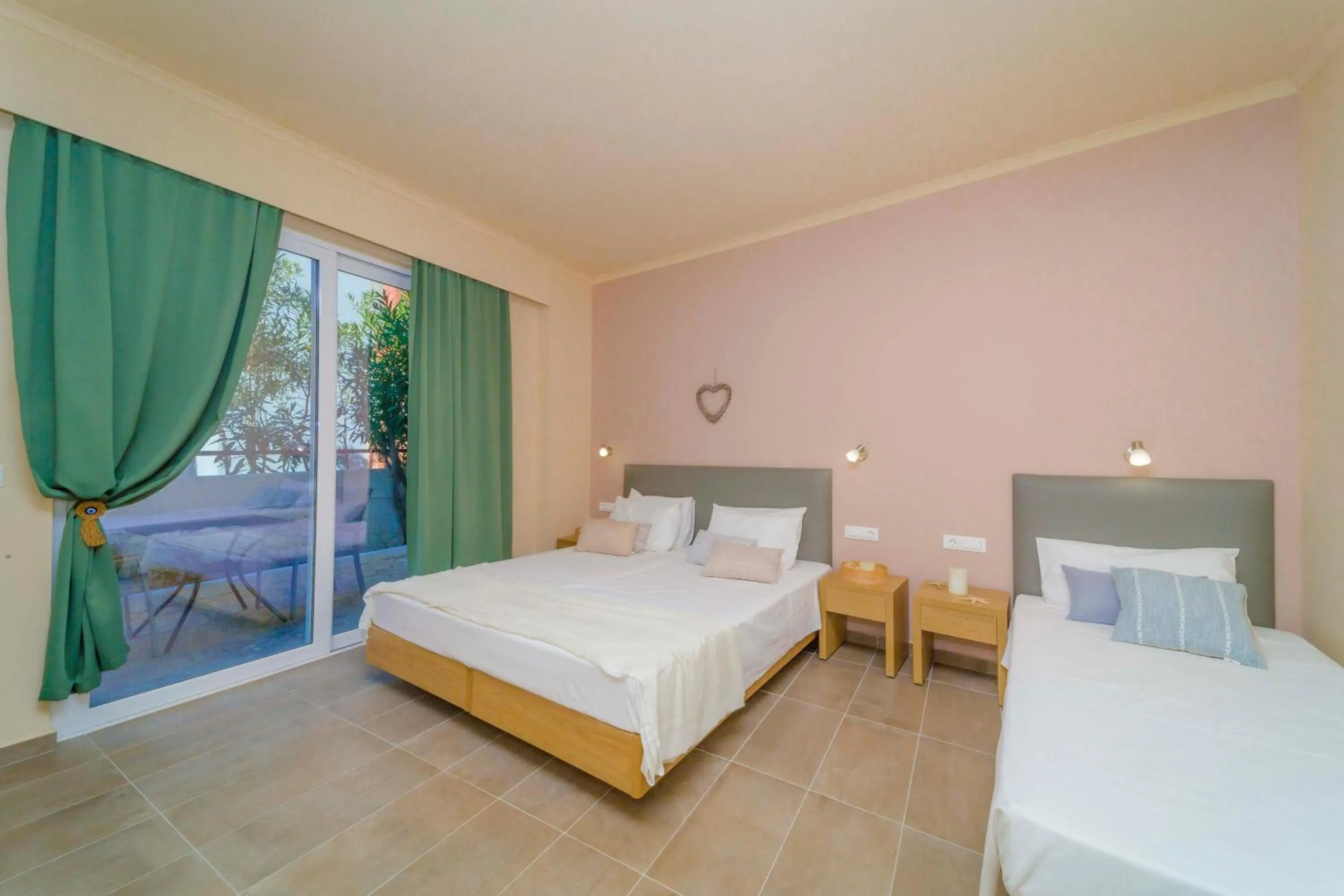 Bed in Amaryllis front beach hotel