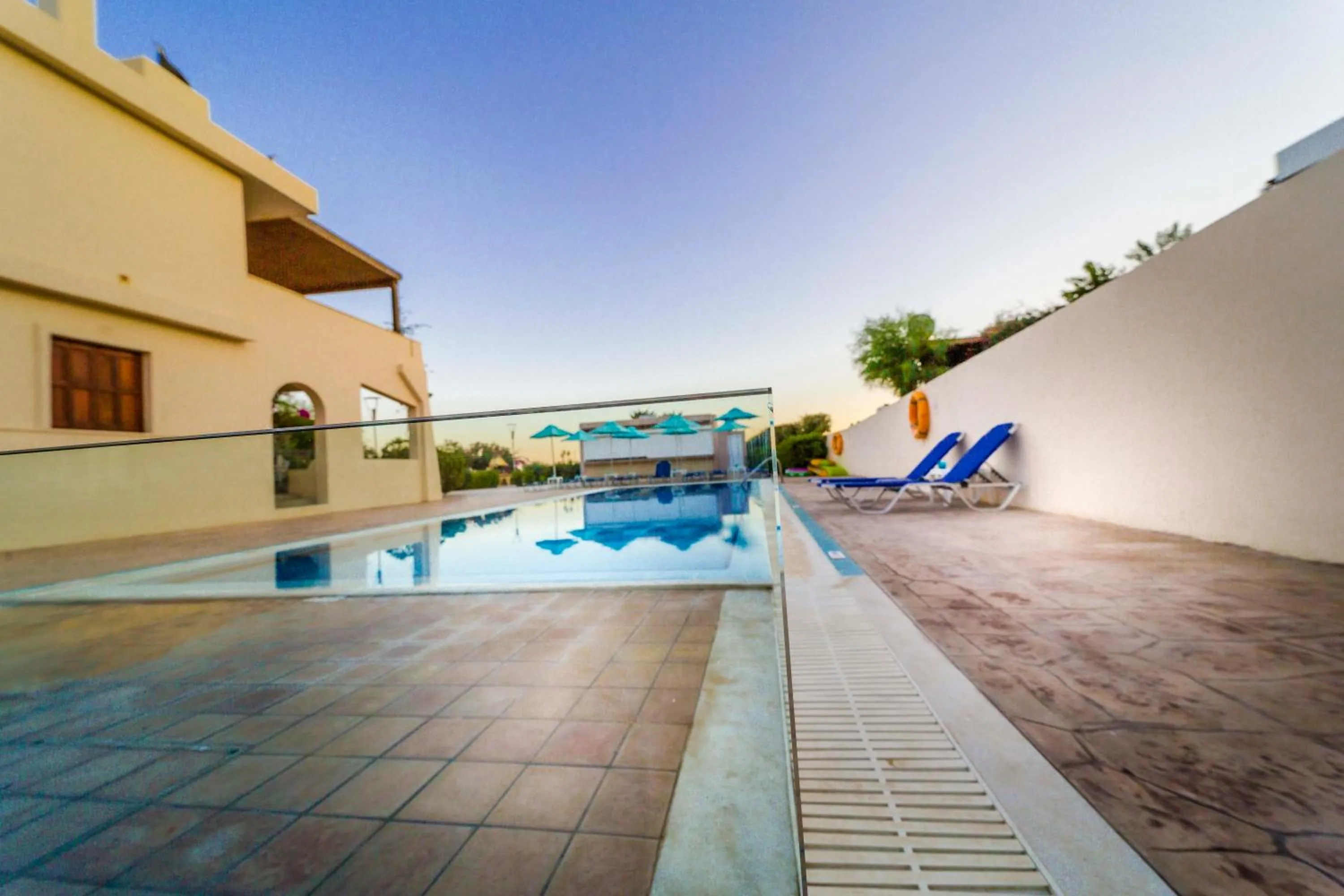 Pool view in Amaryllis front beach hotel