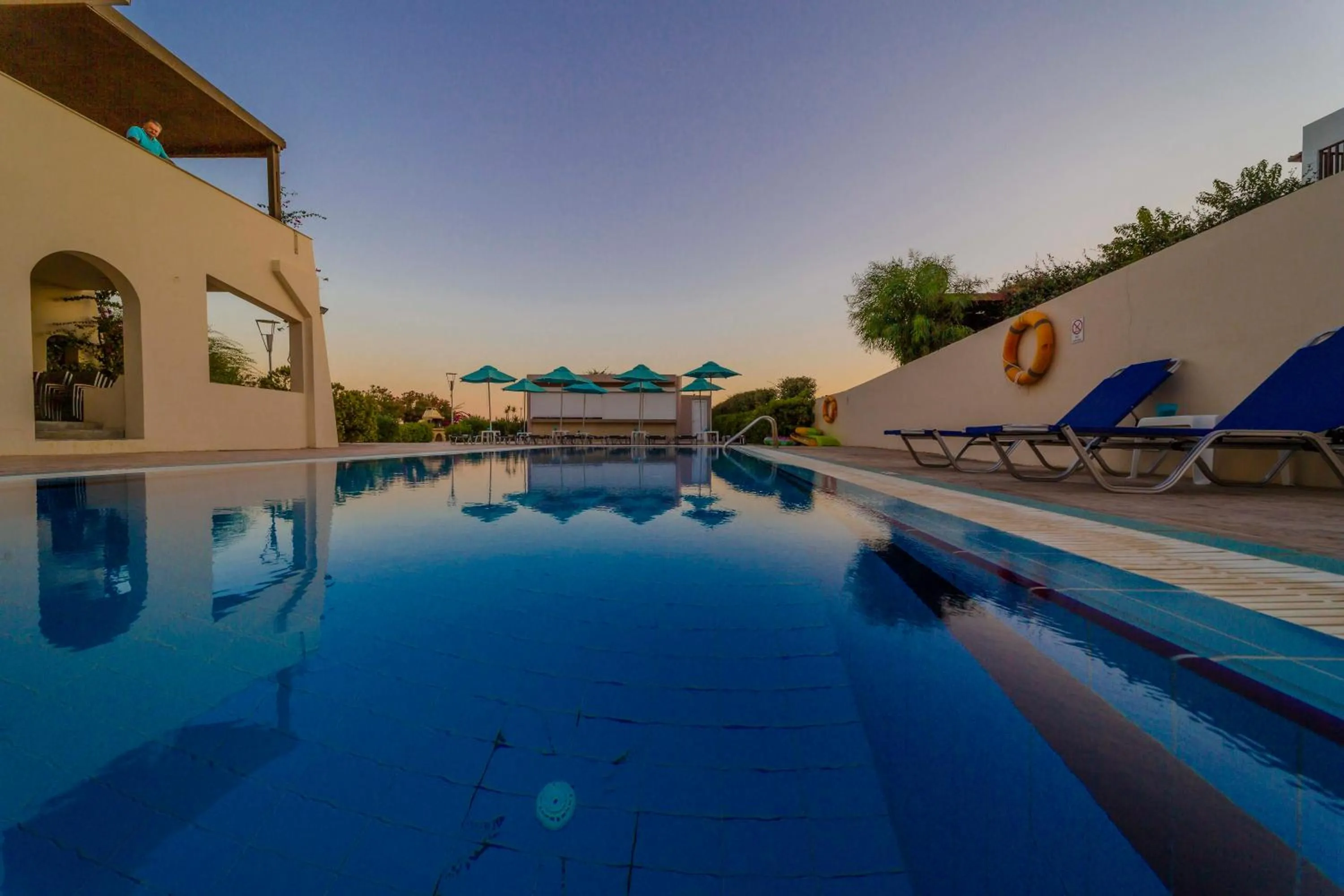 Pool view in Amaryllis front beach hotel