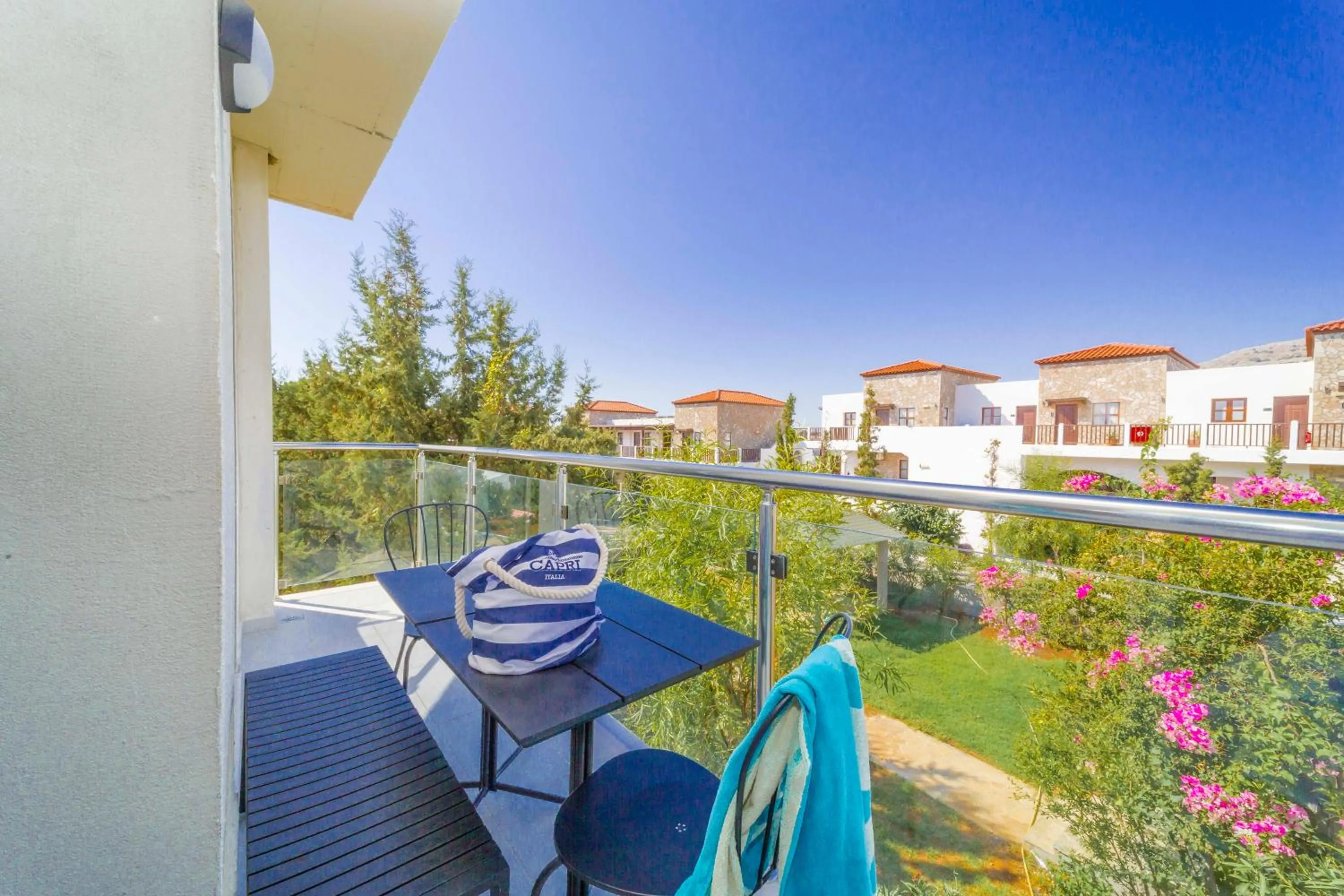 Balcony/Terrace in Amaryllis front beach hotel