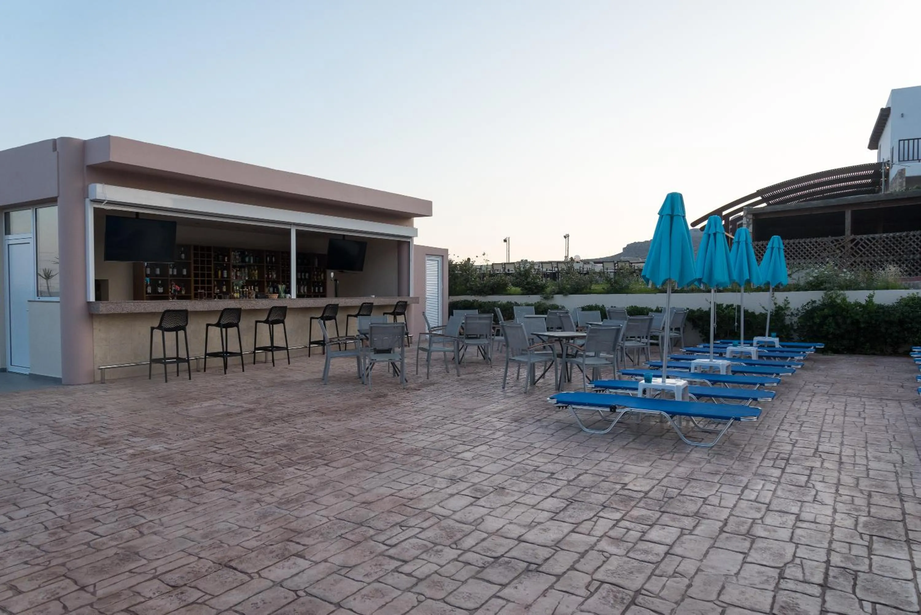 sunbed in Amaryllis front beach hotel