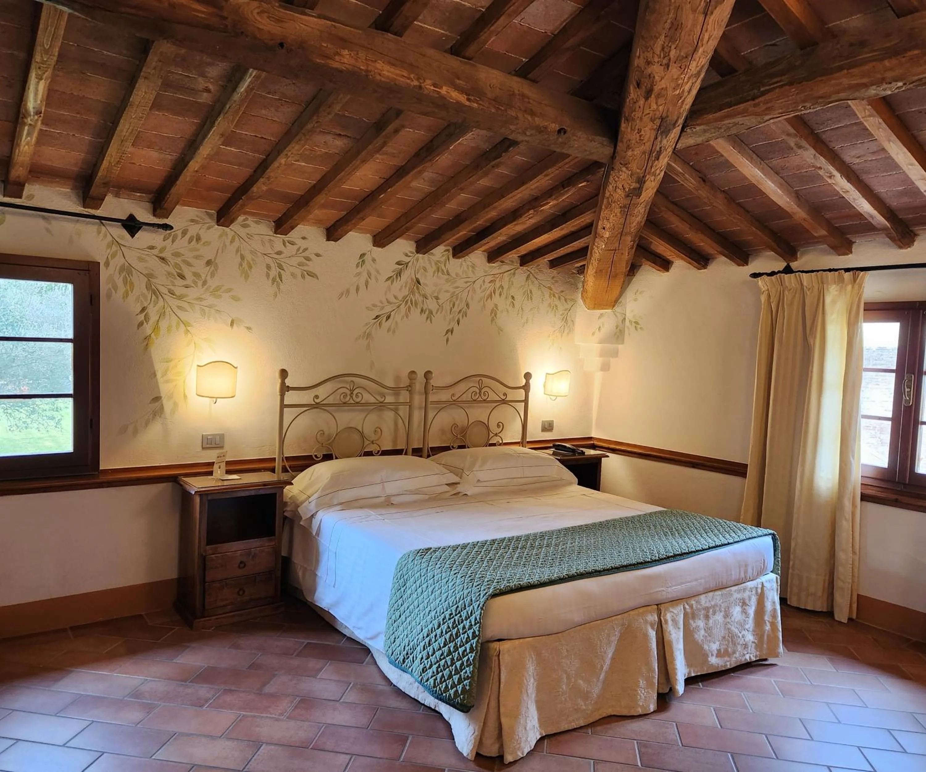 Bed in Villa Curina Resort