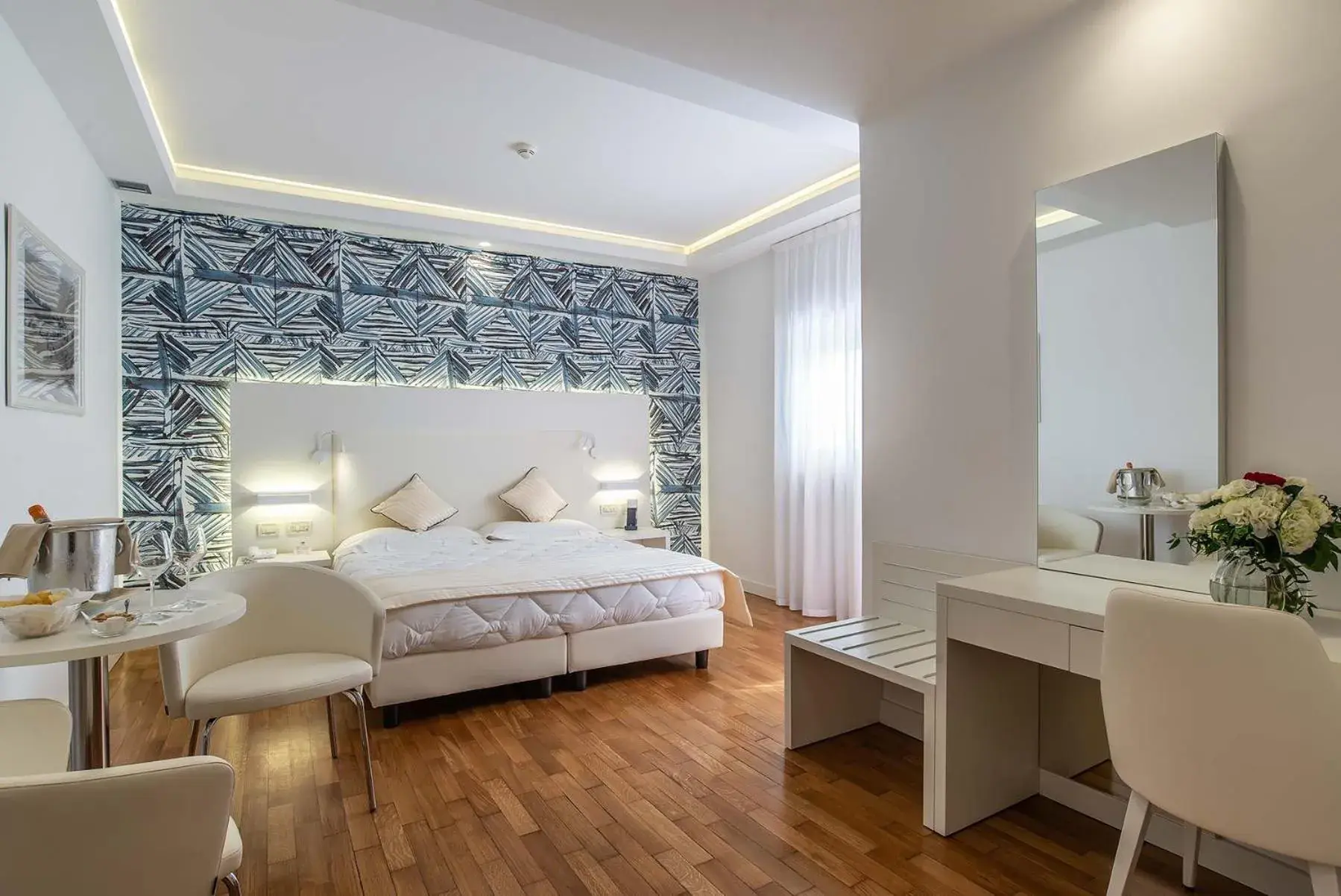 Triple Room with Terrace and Sea View in Versilia Palace Hotel Triple Room with Terrace and Sea View in Versilia Palace Hotel