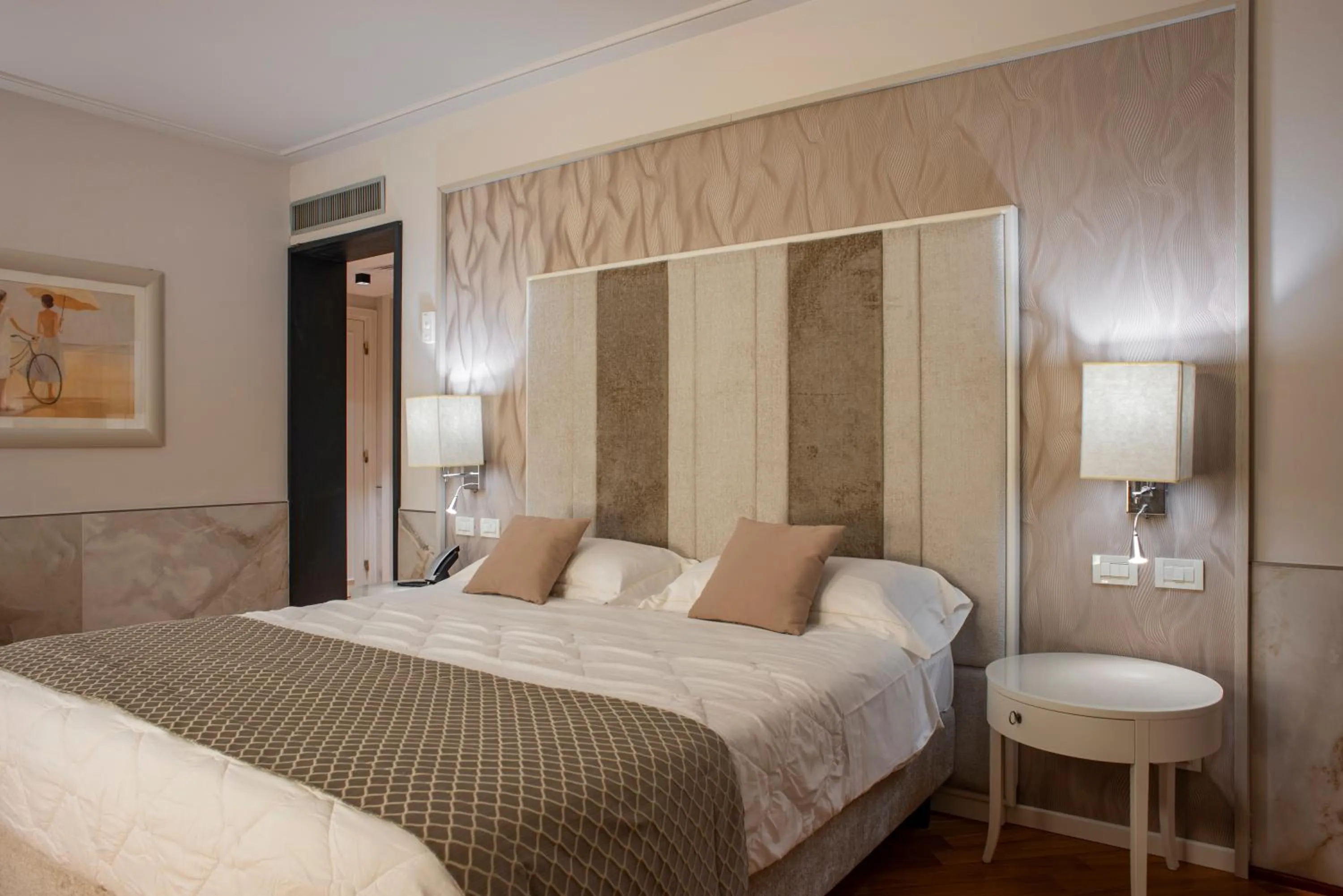 Bed in Versilia Palace Hotel