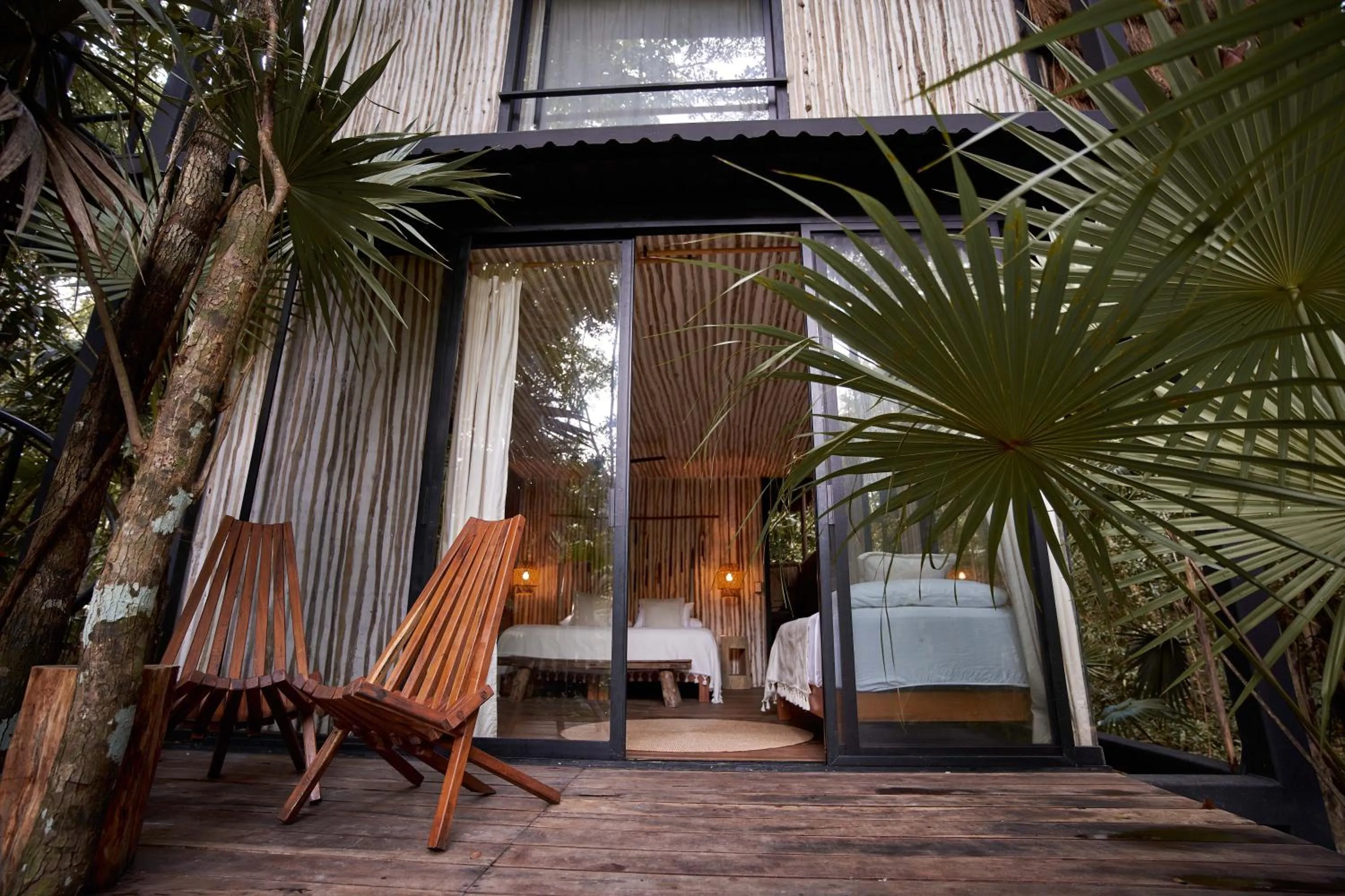 Facade/entrance in Kapok Bacalar - Plant Based Hotel