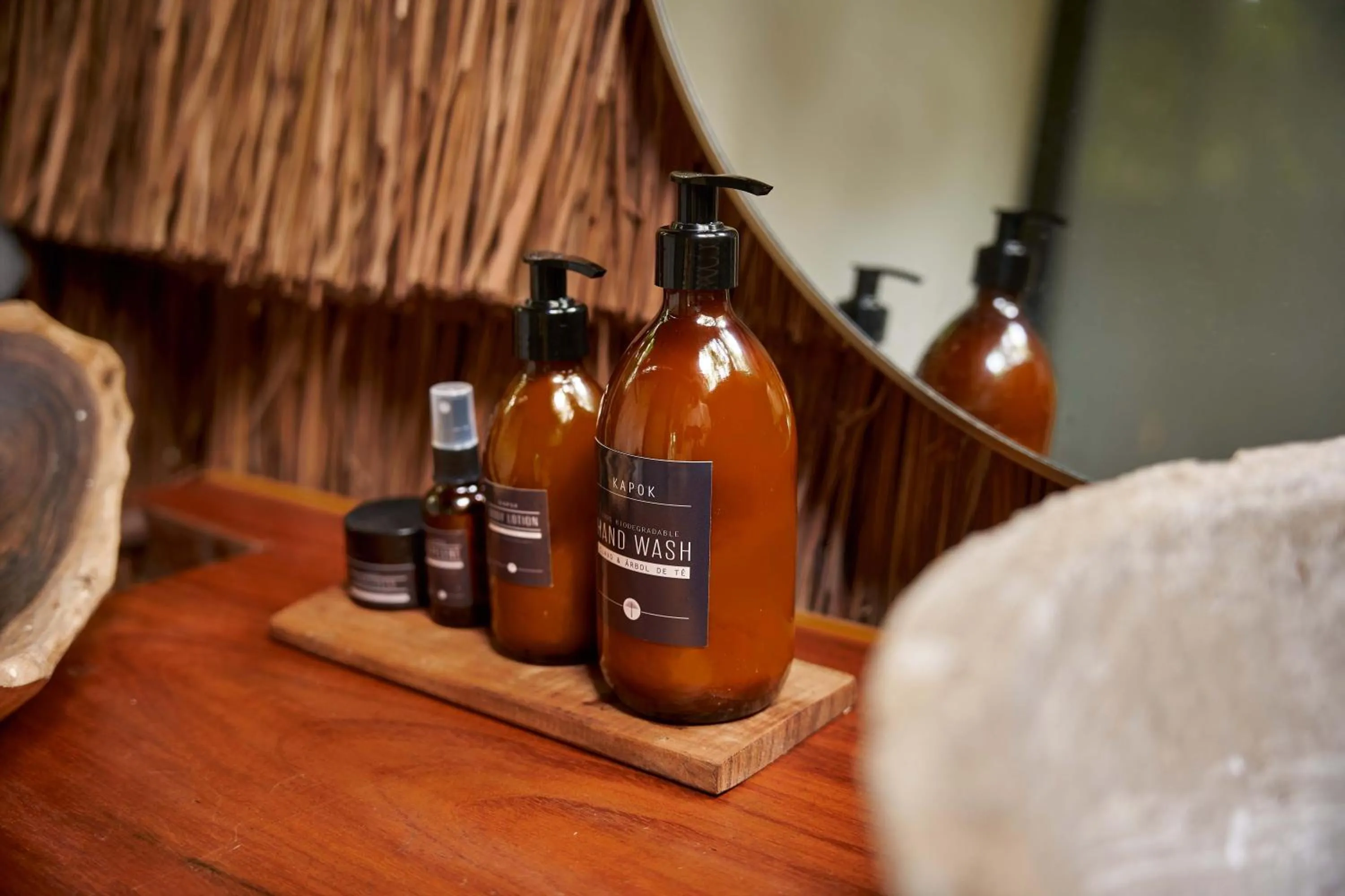 Bathroom in Kapok Bacalar - Plant Based Hotel