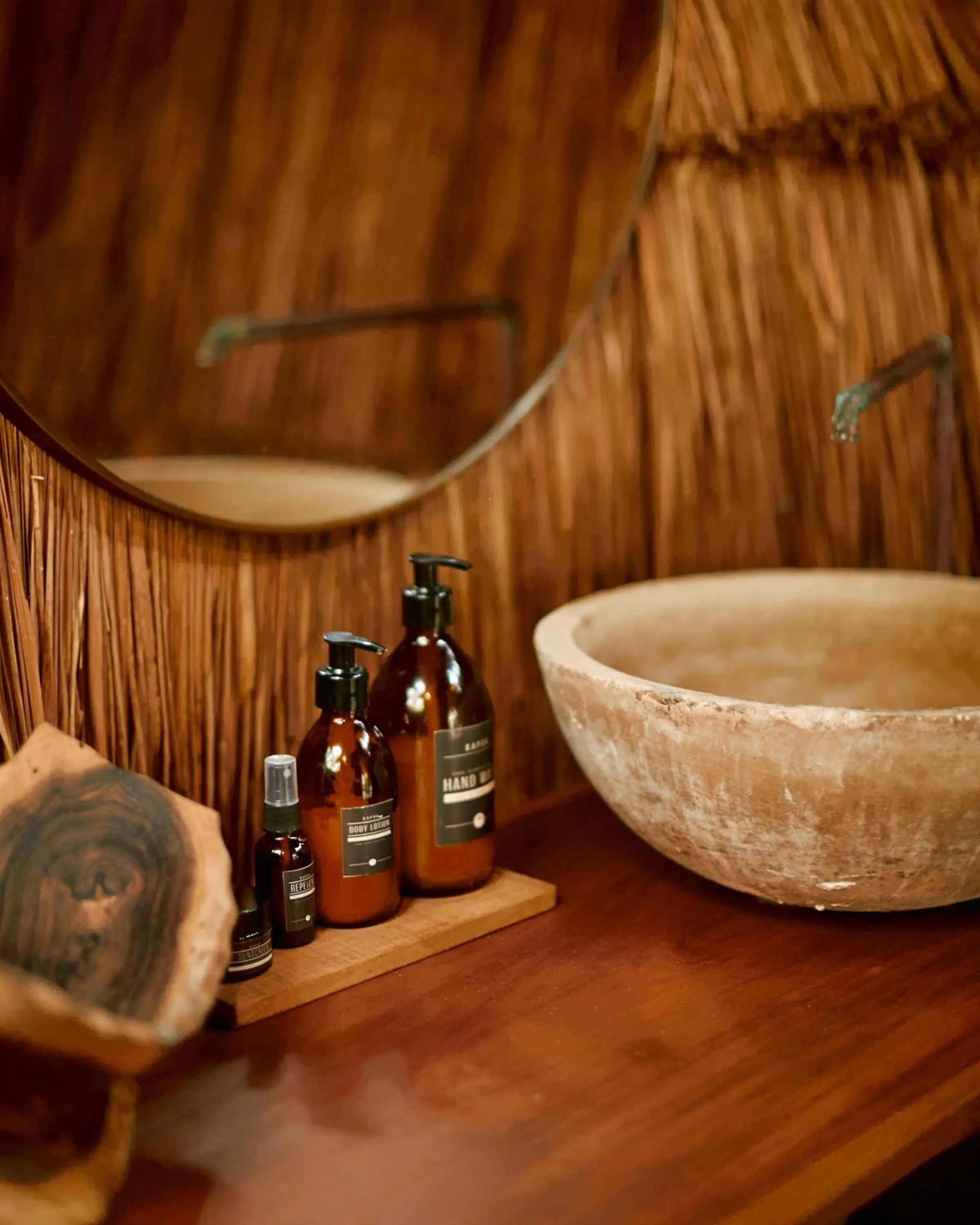 Bathroom in Kapok Bacalar - Plant Based Hotel