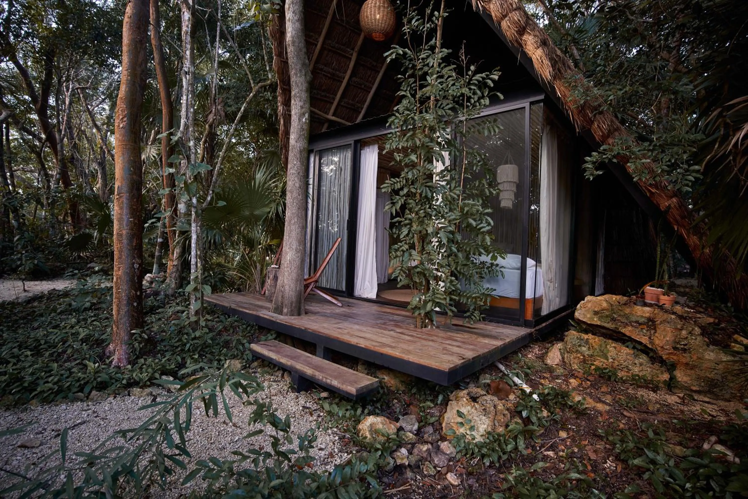 Facade/entrance in Kapok Bacalar - Plant Based Hotel