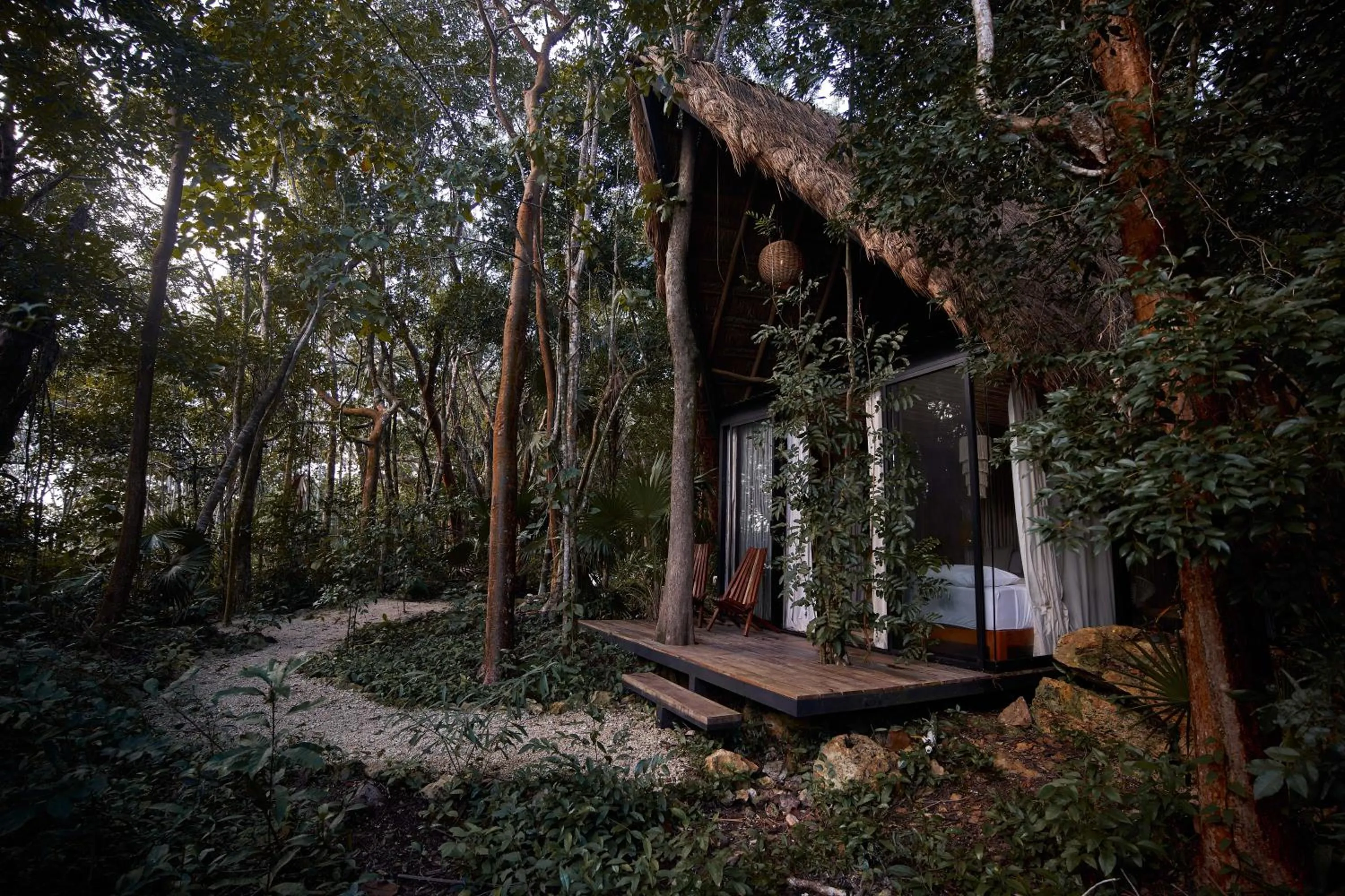 Property building in Kapok Bacalar - Plant Based Hotel