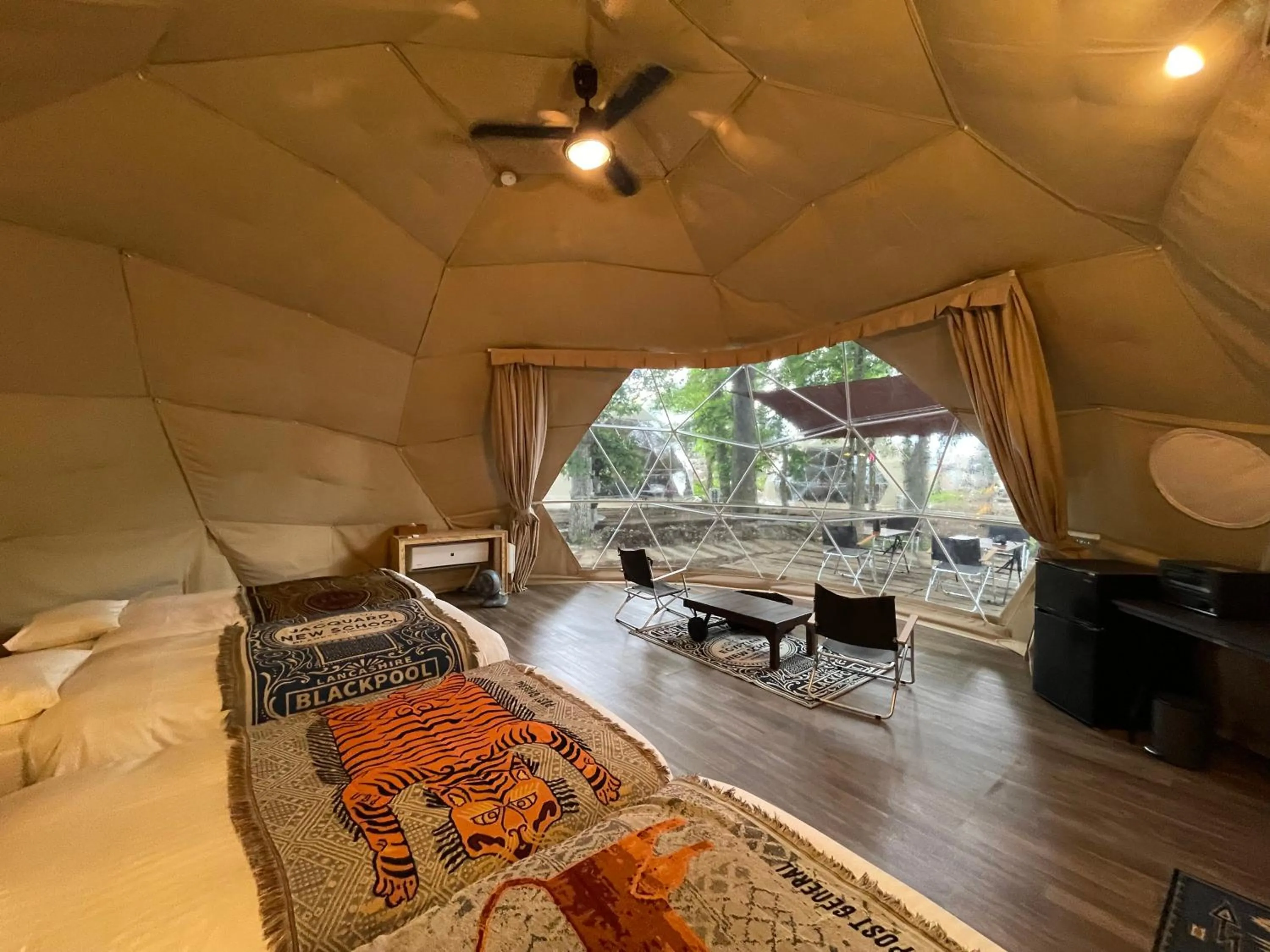 Photo of the whole room, Bed in THE DAY POST GENERAL GLAMPING VILLAGE Yamanakako