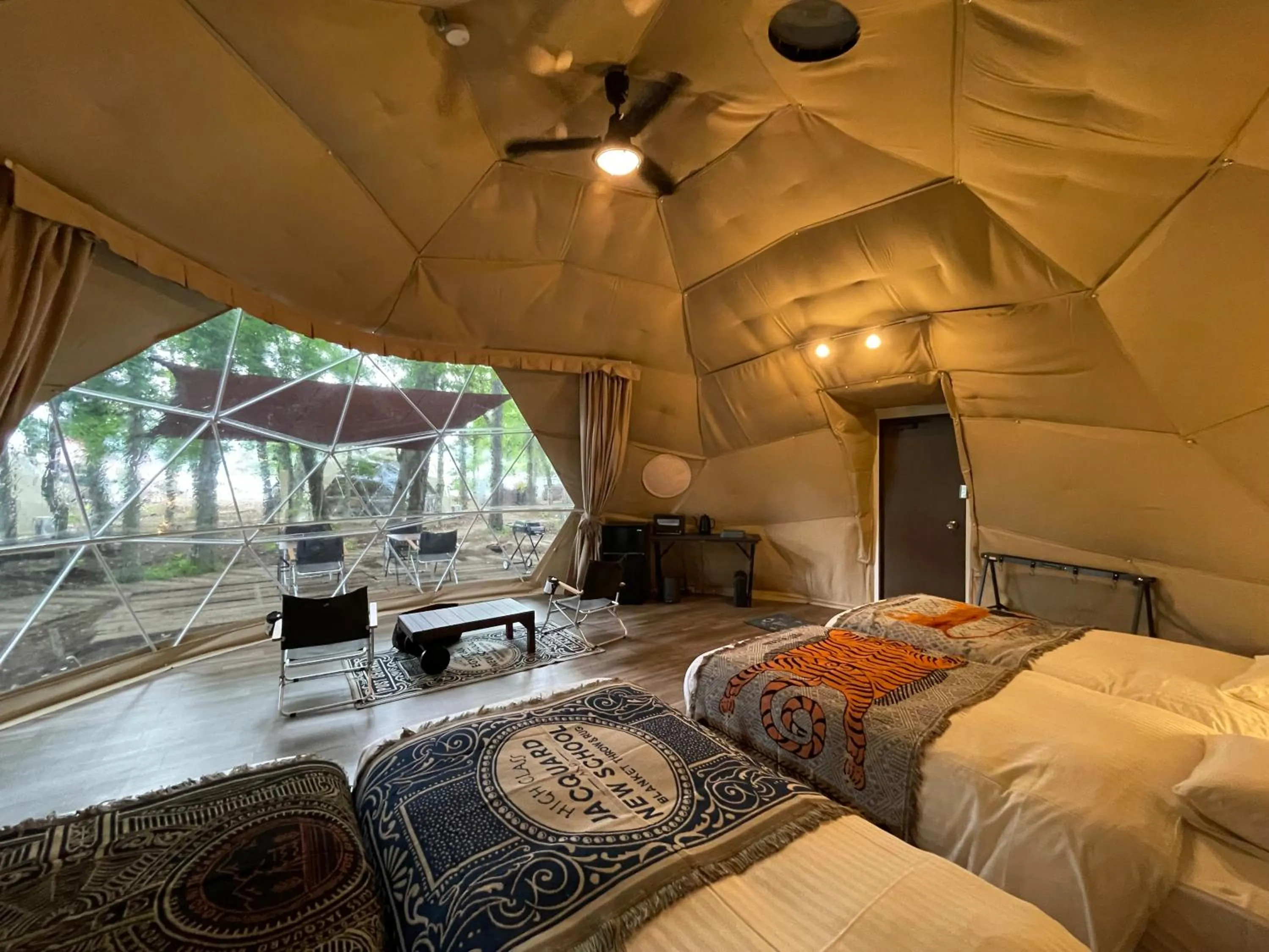 Photo of the whole room, Bed in THE DAY POST GENERAL GLAMPING VILLAGE Yamanakako