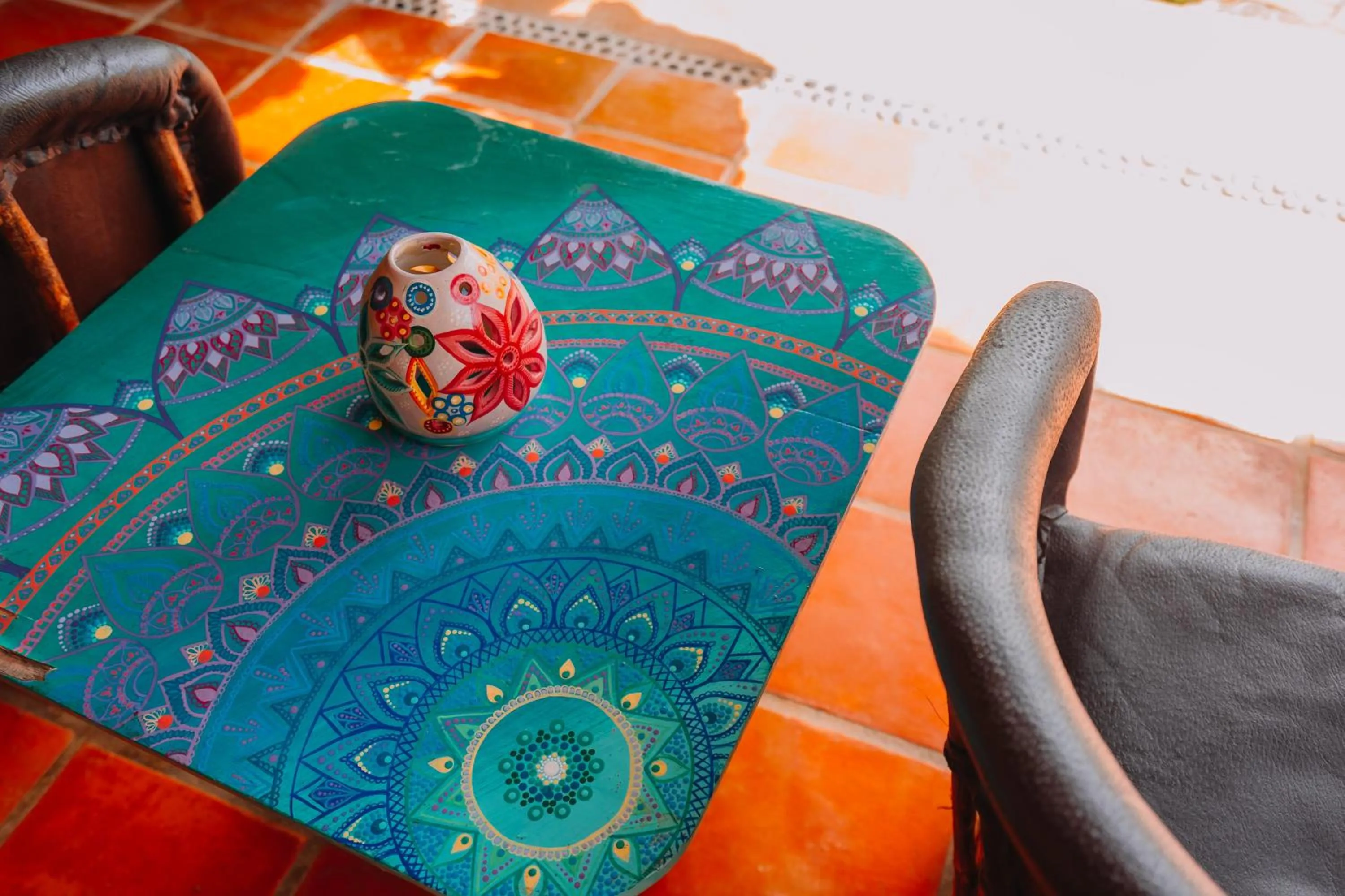Seating area in Tres Mujeres Hotel