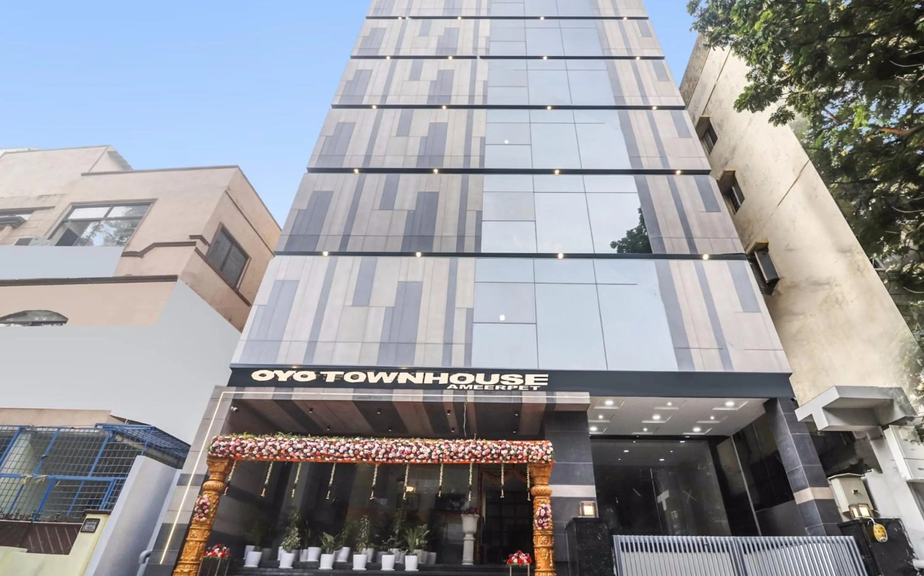 Facade/entrance in Townhouse Ameerpet