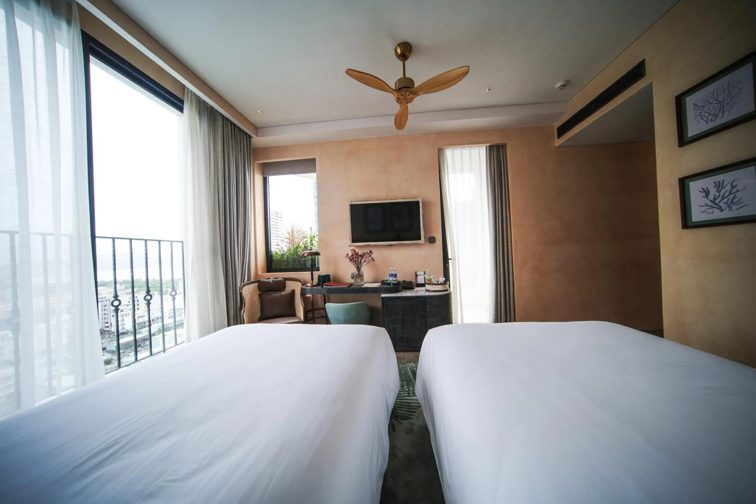 Bed in L'amor Boutique Hotel Quy Nhơn