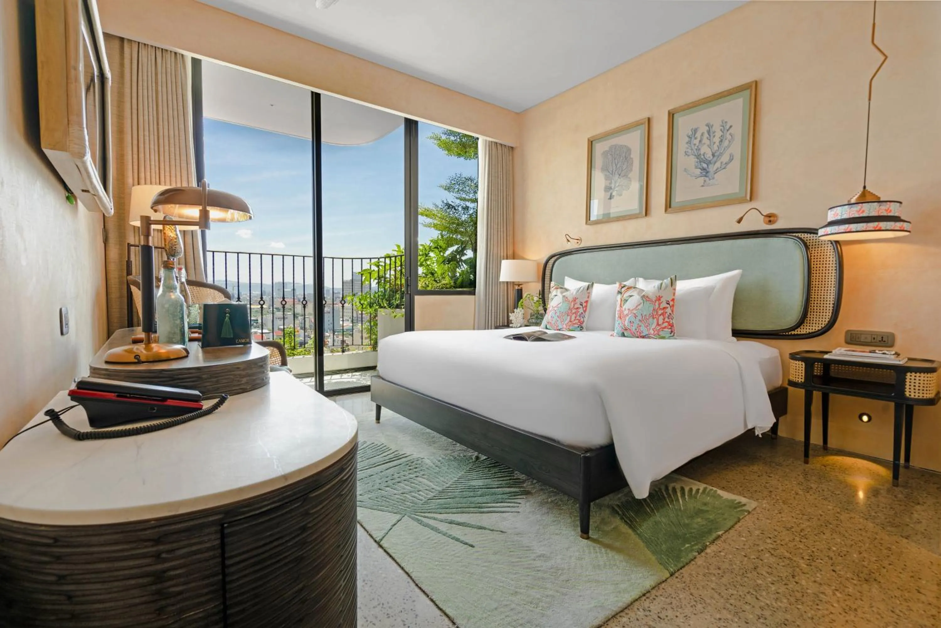 Mountain view, Bed in L'amor Boutique Hotel Quy Nhơn