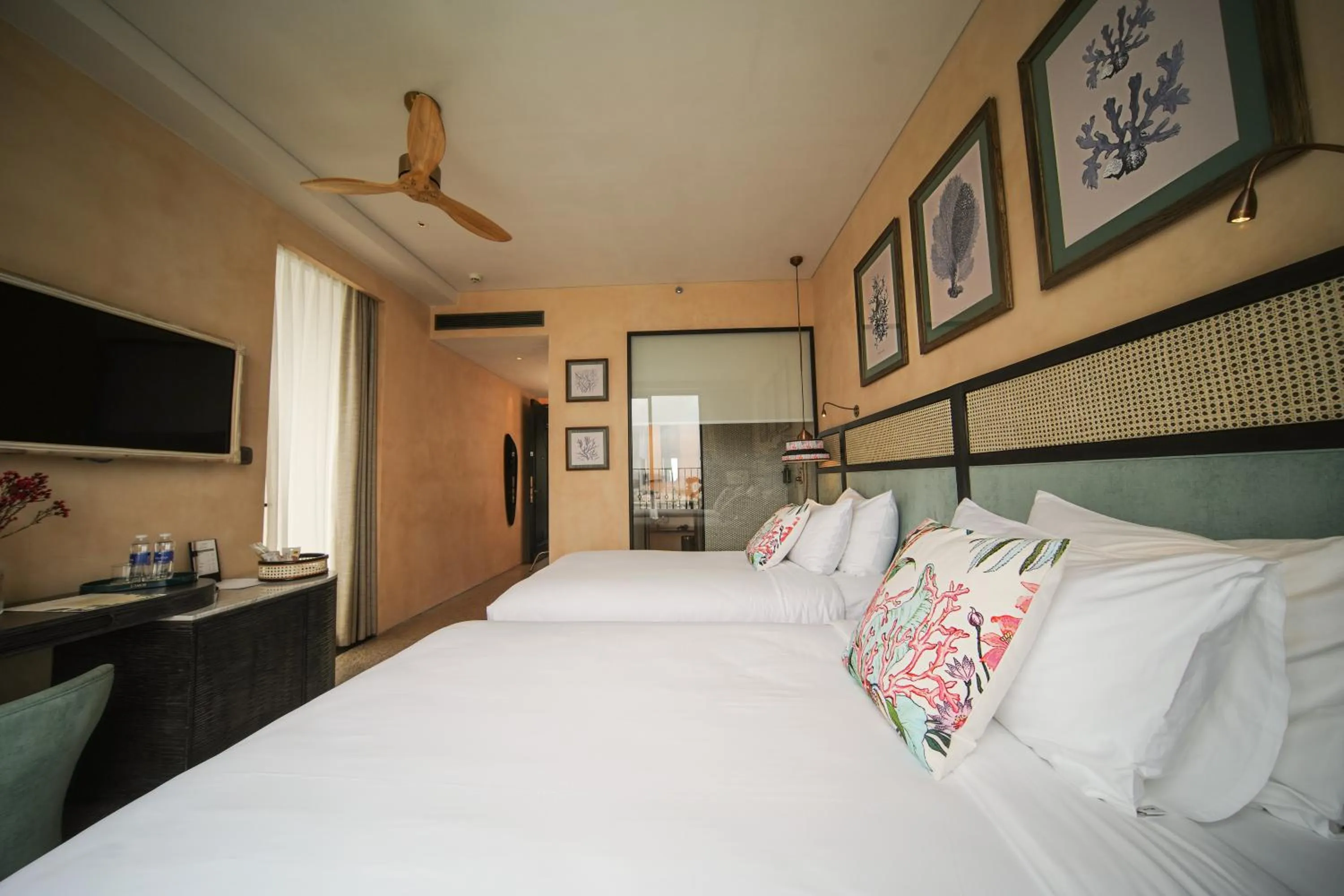 Bed in L'amor Boutique Hotel Quy Nhơn