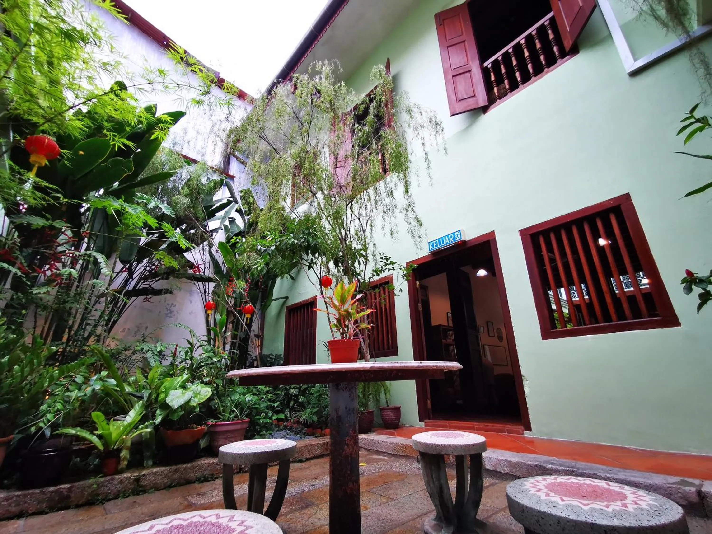 Garden in East Indies Mansion