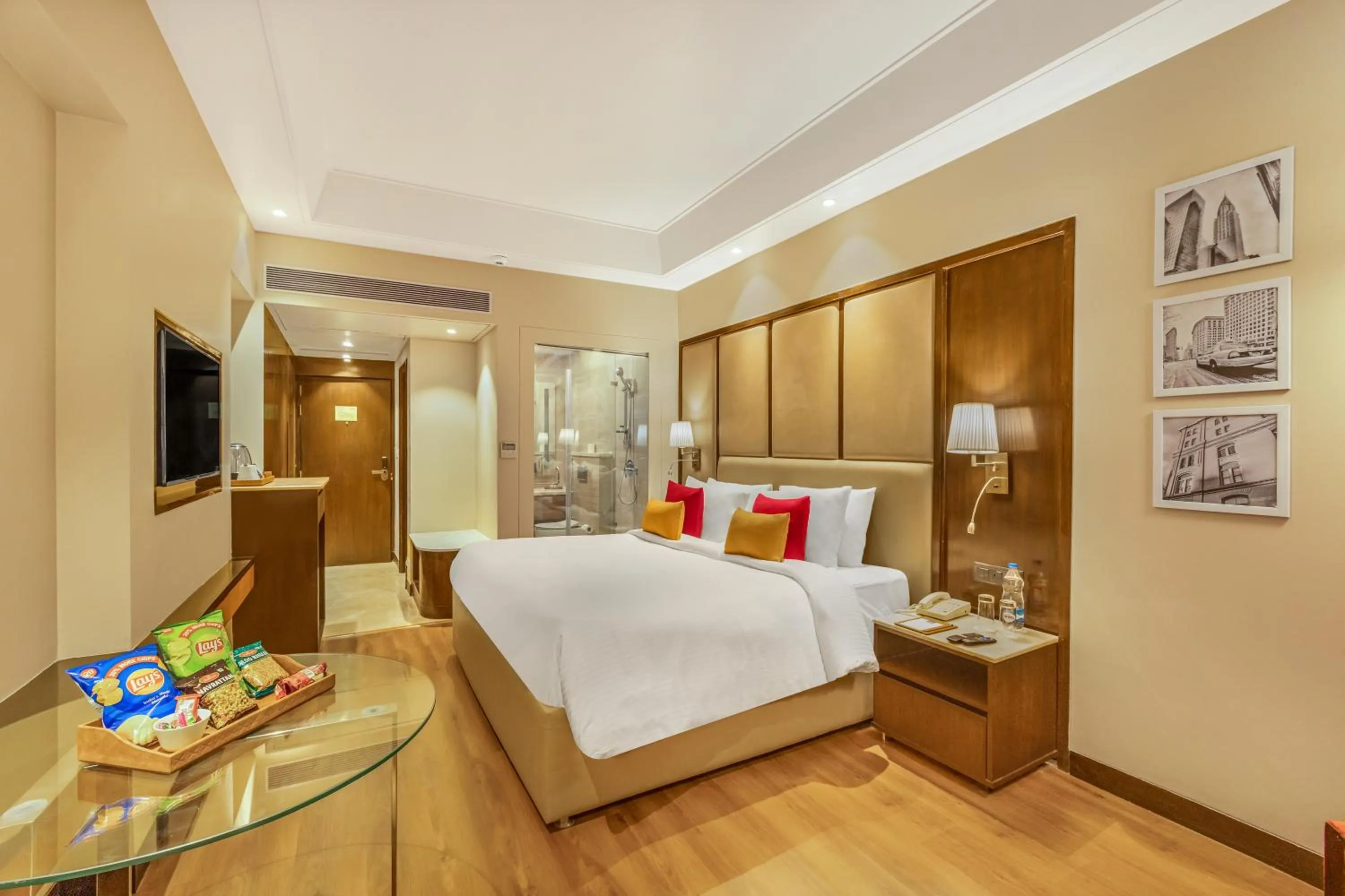 Bedroom, Bed in The Vaishnodevi Sarovar Portico